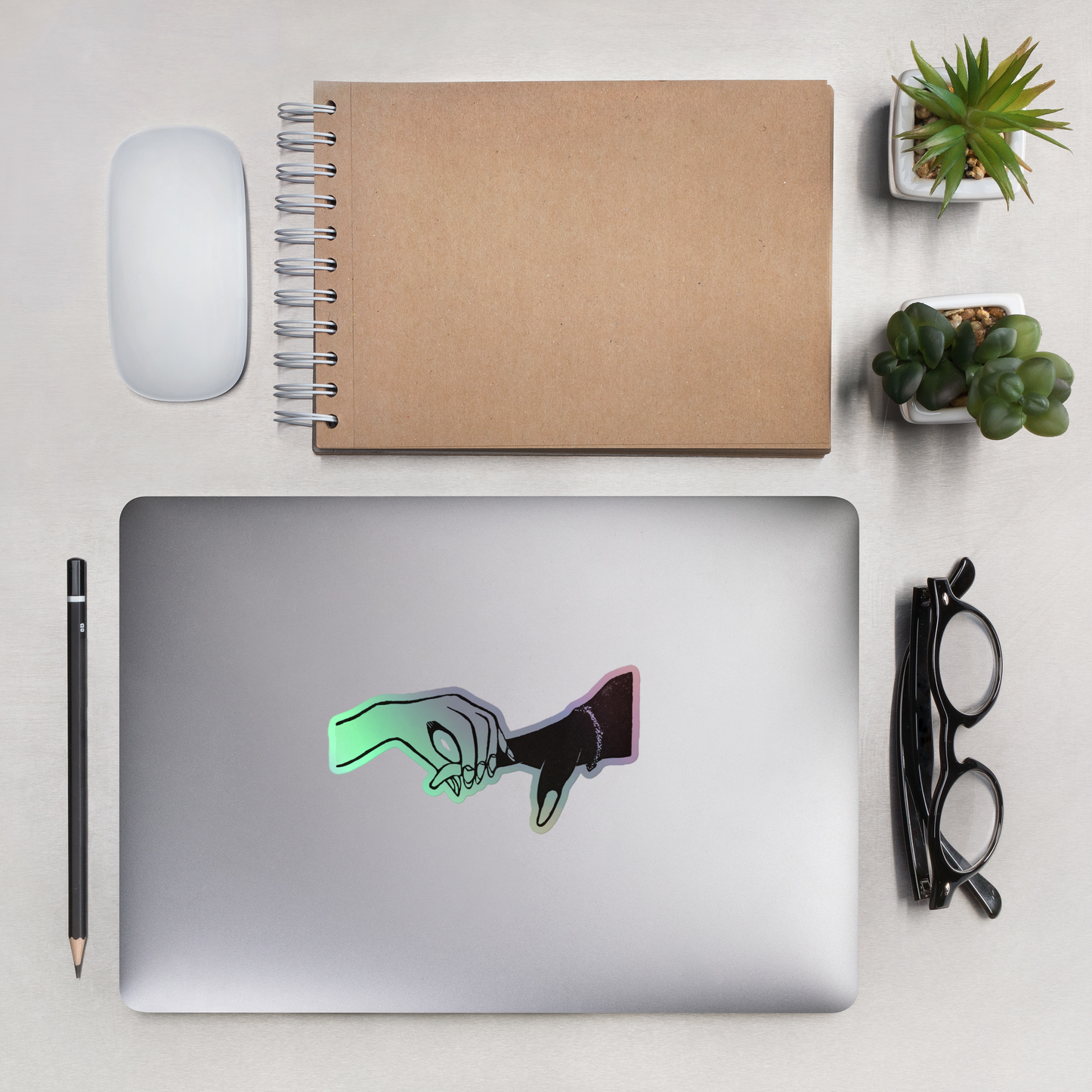 "Holding Space" Holographic Vinyl Sticker