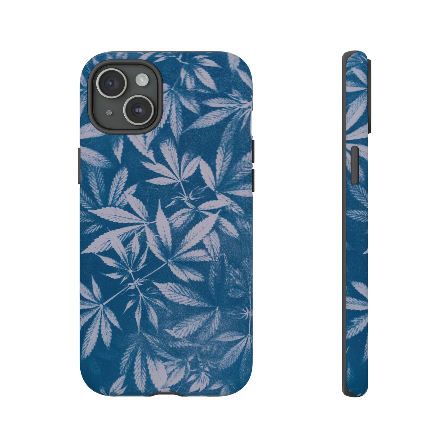 Tough Cell Phone Cases - Cyanotype on Lavender Print