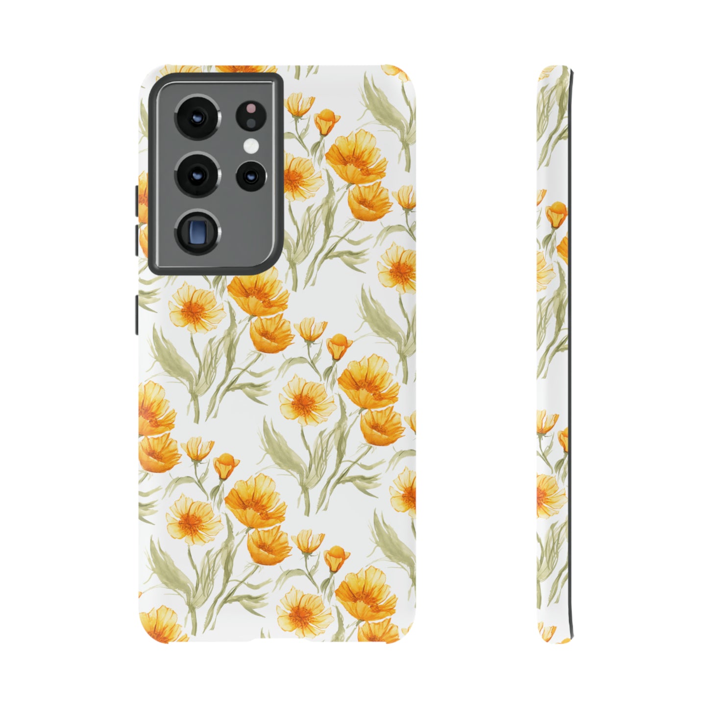 Tough Cell Phone Cases - Golden Poppies Print