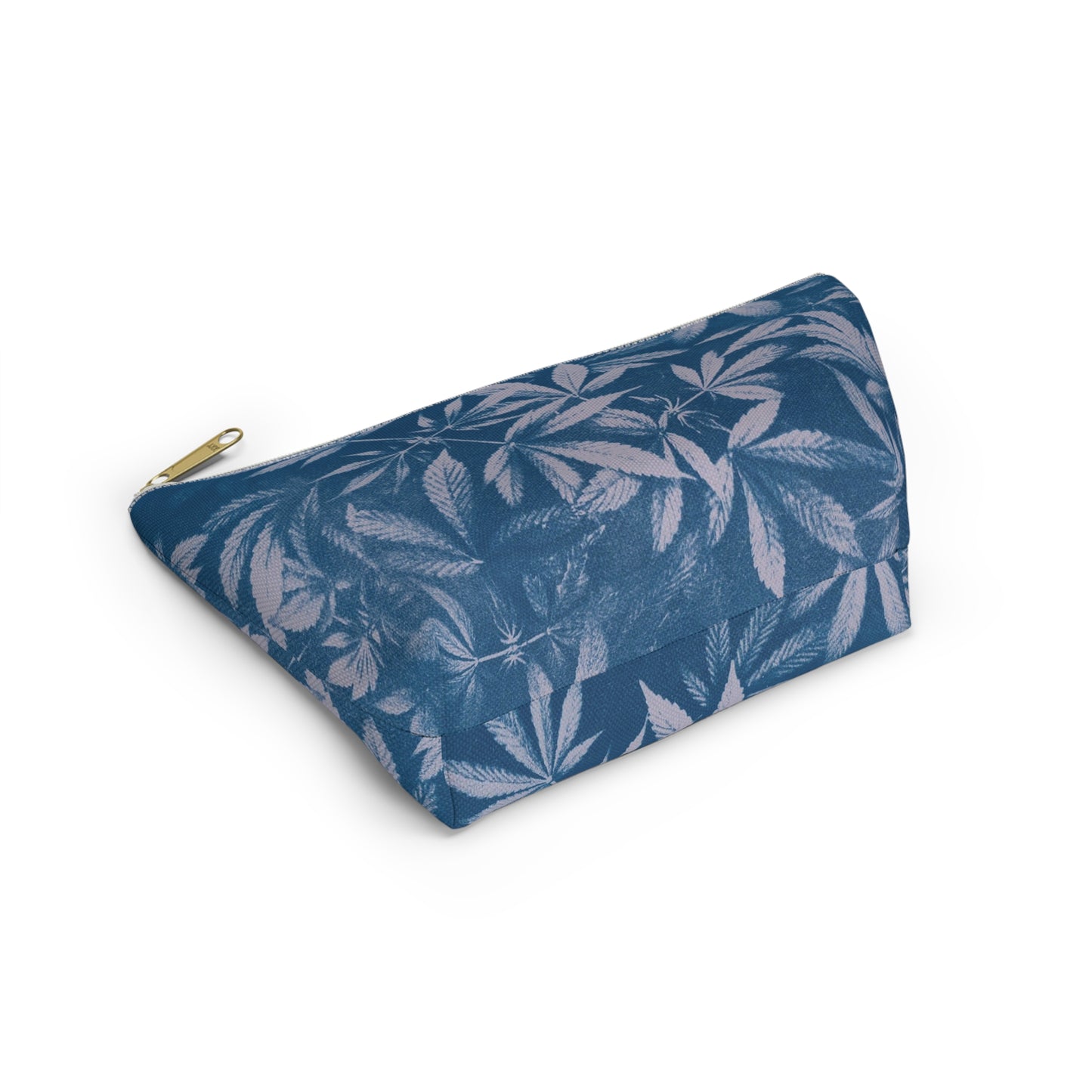 Roomy Accessory Pouch - Cyanotype on Lavender Print