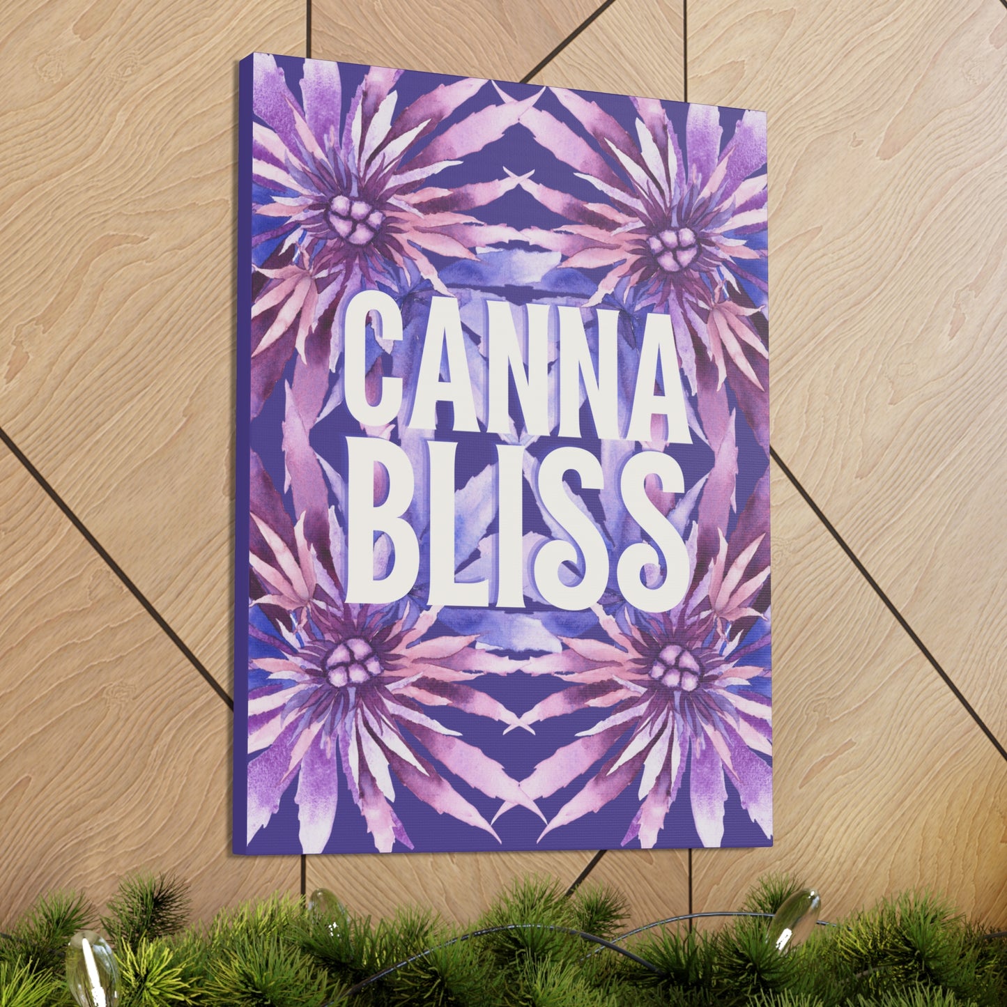 Canvas Gallery Wrap Prints - Cannabliss in Purple