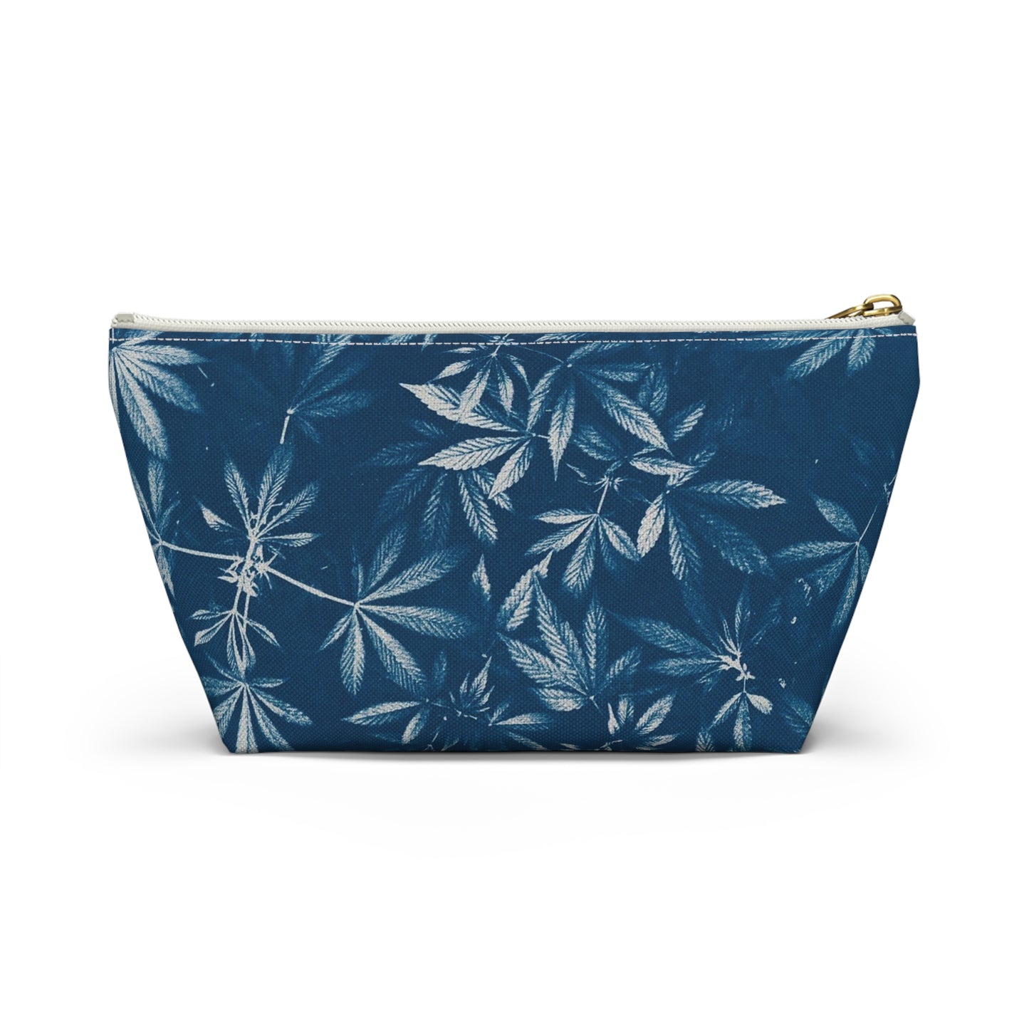 Roomy Accessory Pouch - Cyanotype Print 2