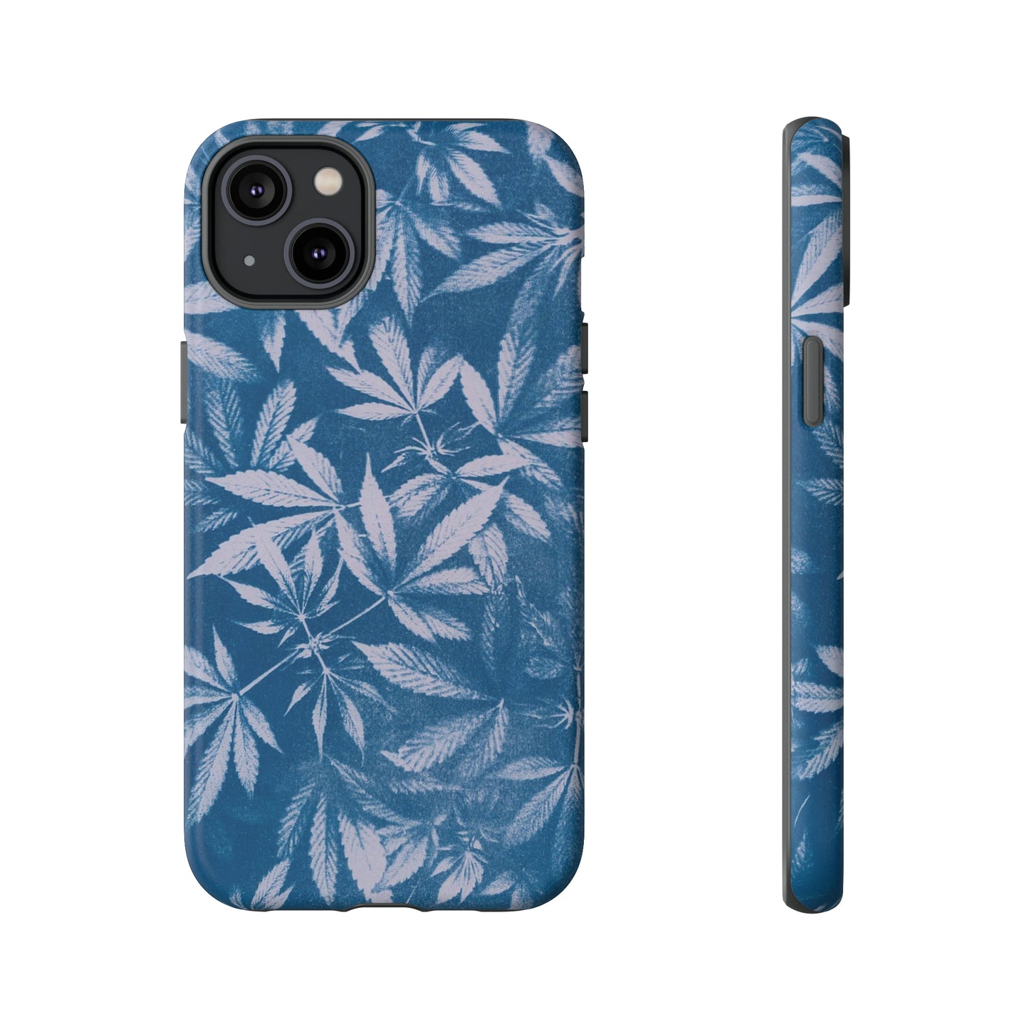 Tough Cell Phone Cases - Cyanotype on Lavender Print