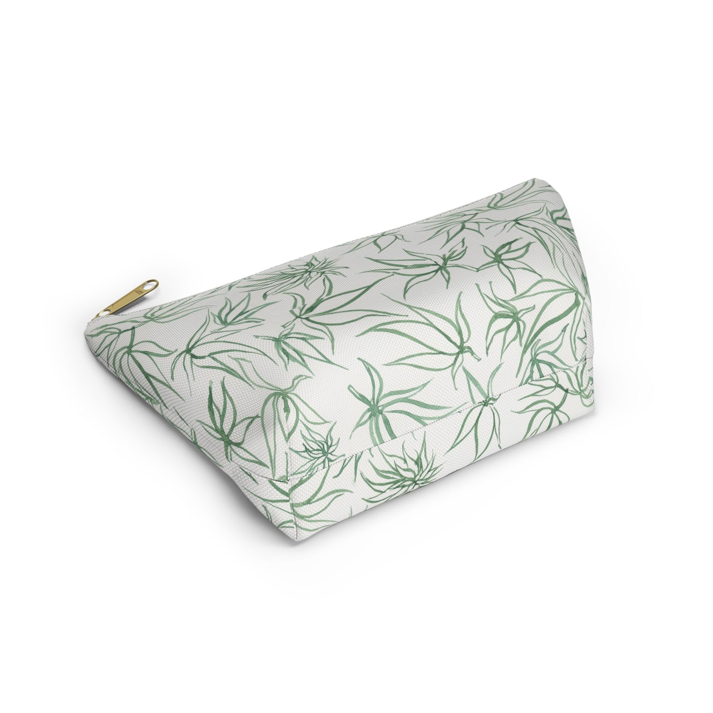 Roomy Accessory Pouch - Sketches in Green