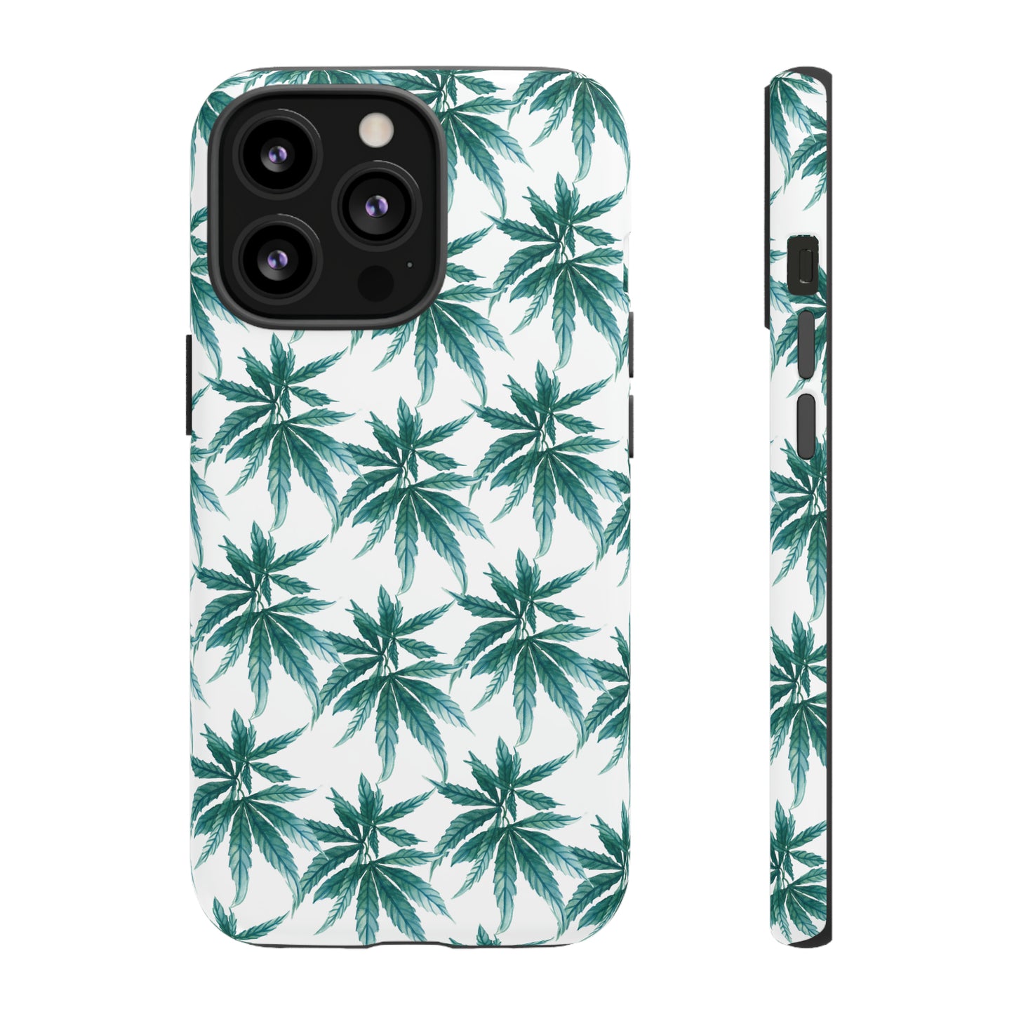 Copy of Tough Cell Phone Cases - Watercolor Cannabis Field