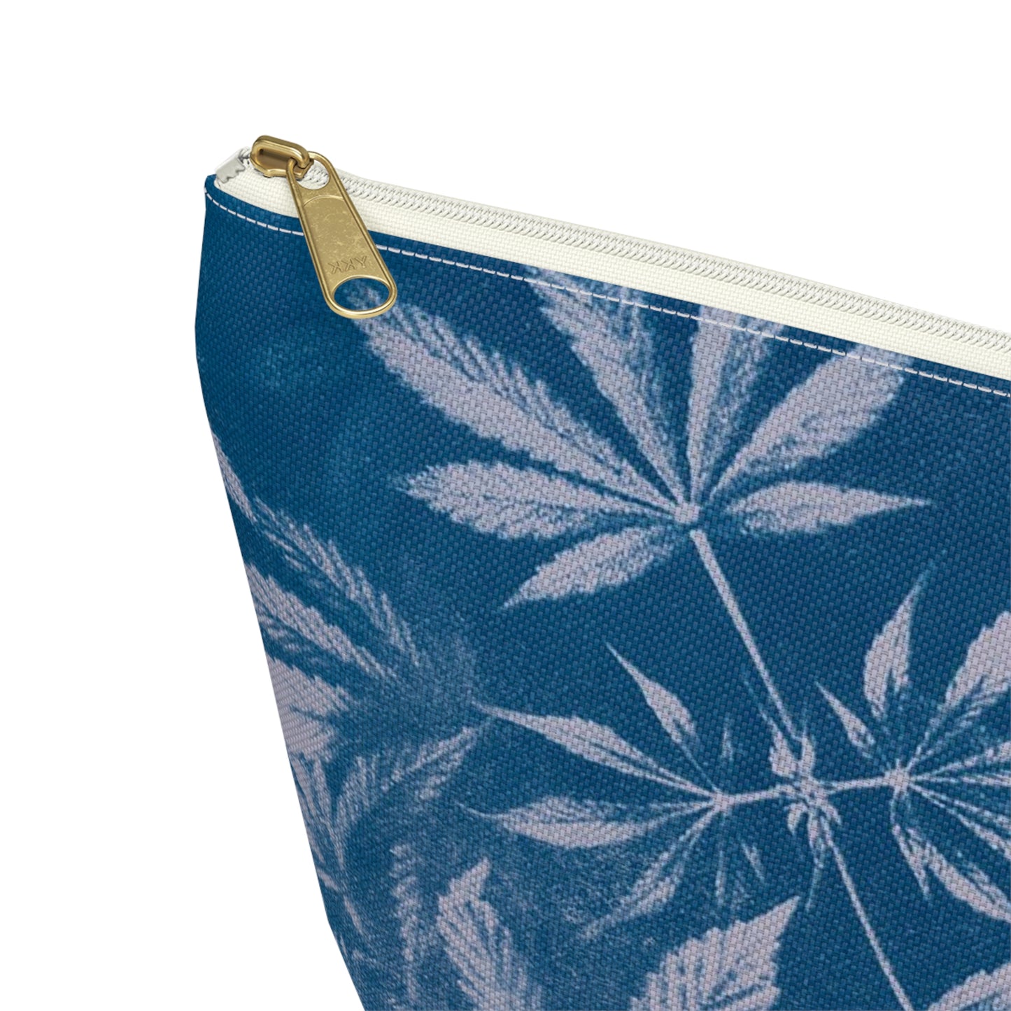 Roomy Accessory Pouch - Cyanotype on Lavender Print