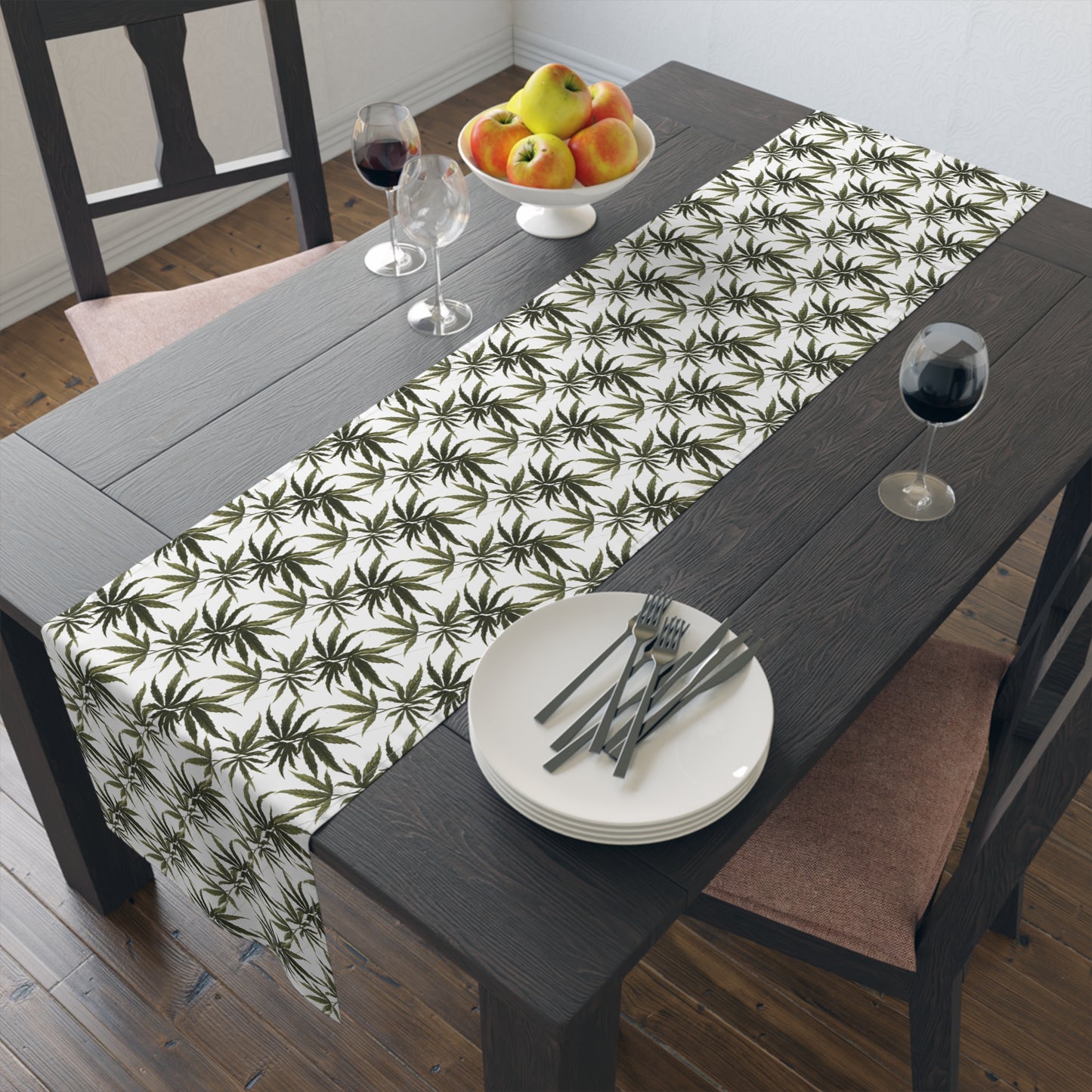 Table Runner 100% Cotton - Herbal Canopy