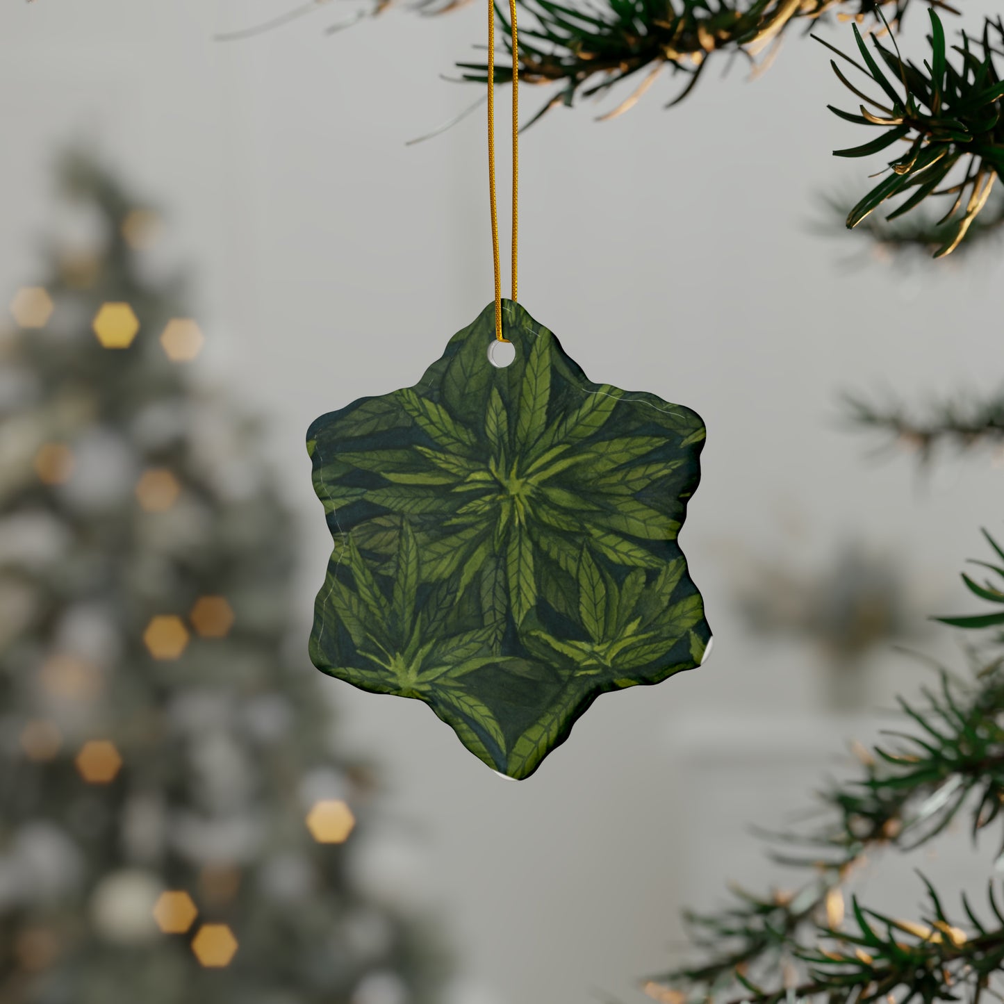 Ceramic Holiday Ornaments - Green Gardens