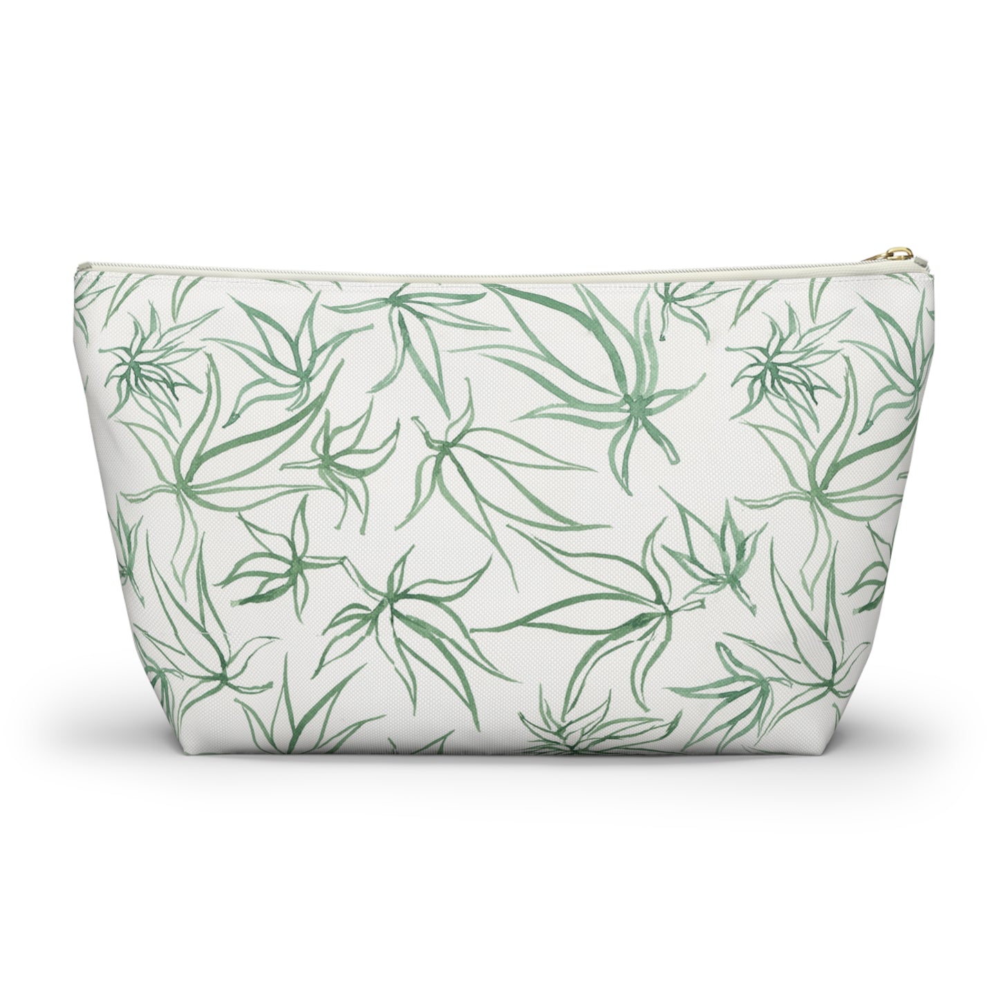 Roomy Accessory Pouch - Sketches in Green