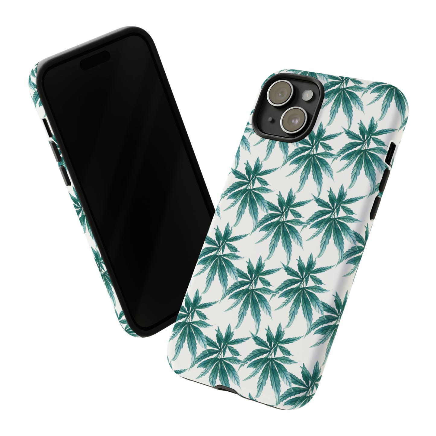 Copy of Tough Cell Phone Cases - Watercolor Cannabis Field