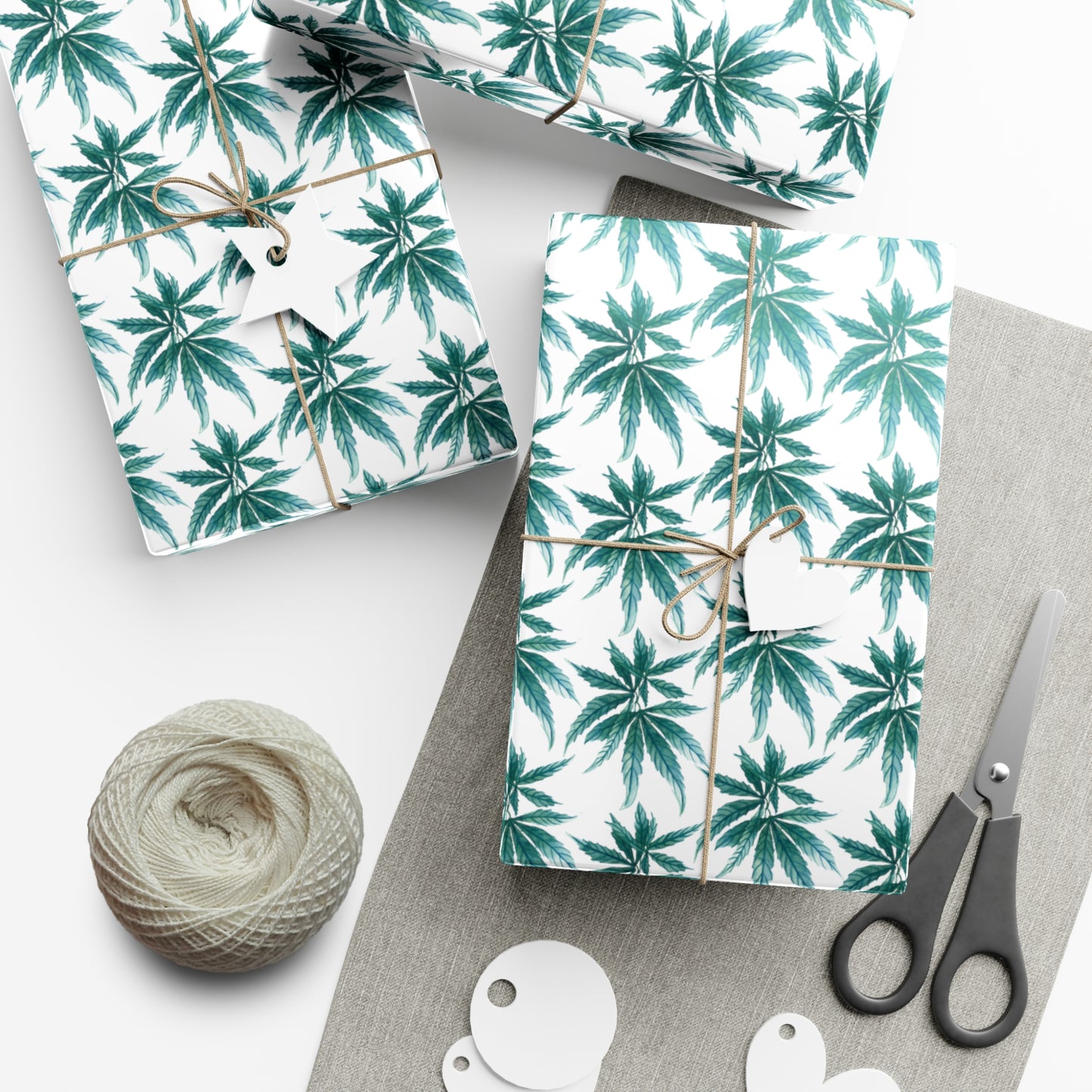 Gift Wrap Papers - Teal Dreamleaf Wrapping Paper