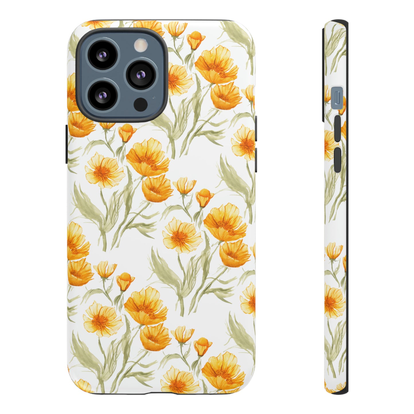 Tough Cell Phone Cases - Golden Poppies Print