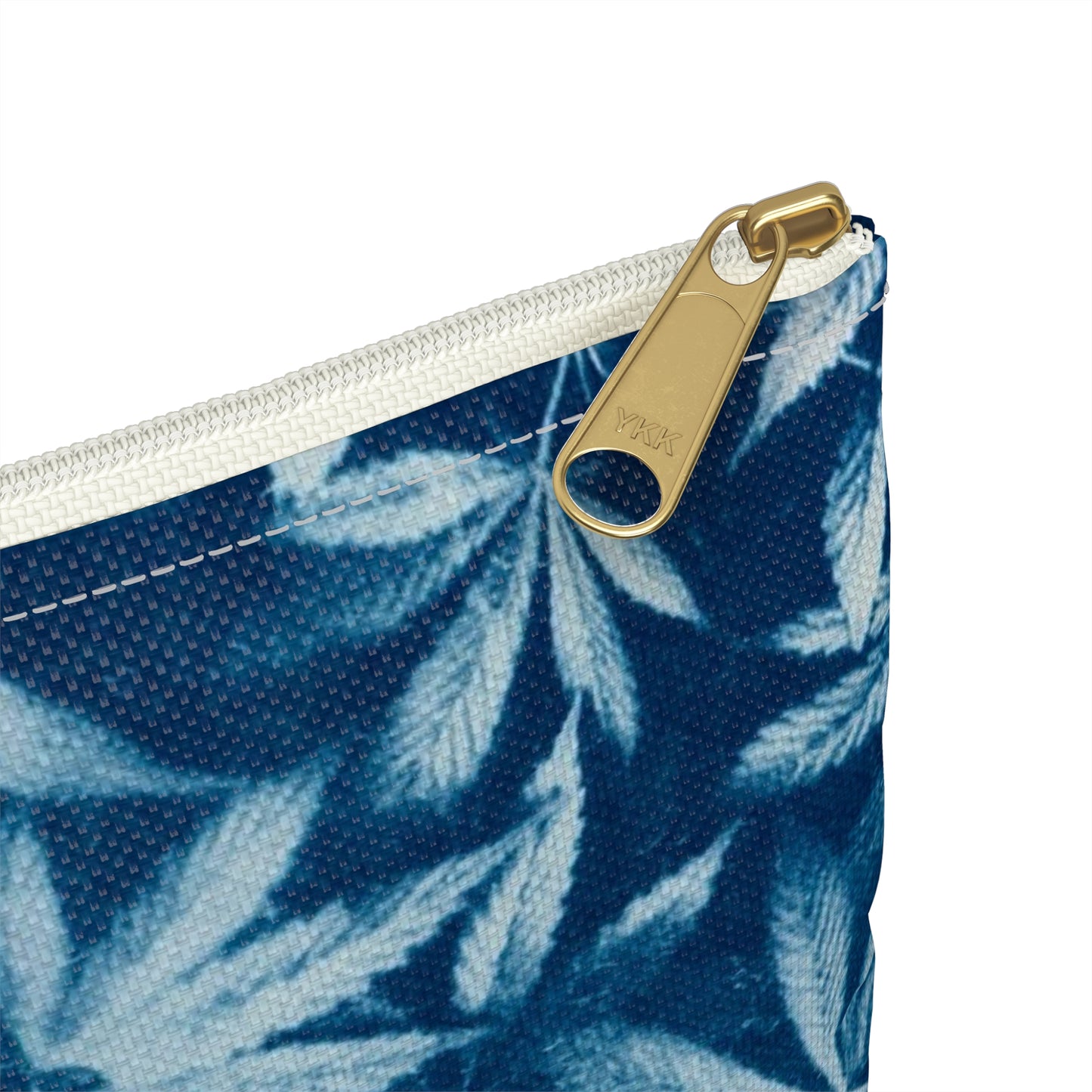 Flat Accessory Pouch - Cannabis Field Cyanotype Print 1