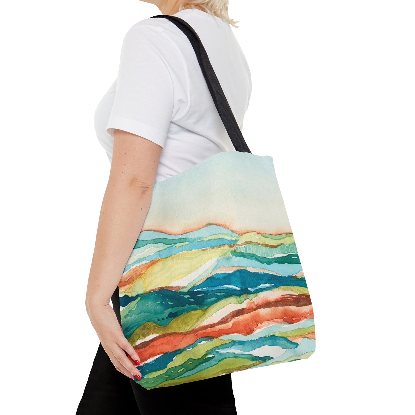 Tote Bag (3 sizes!) - Watercolor Mountains