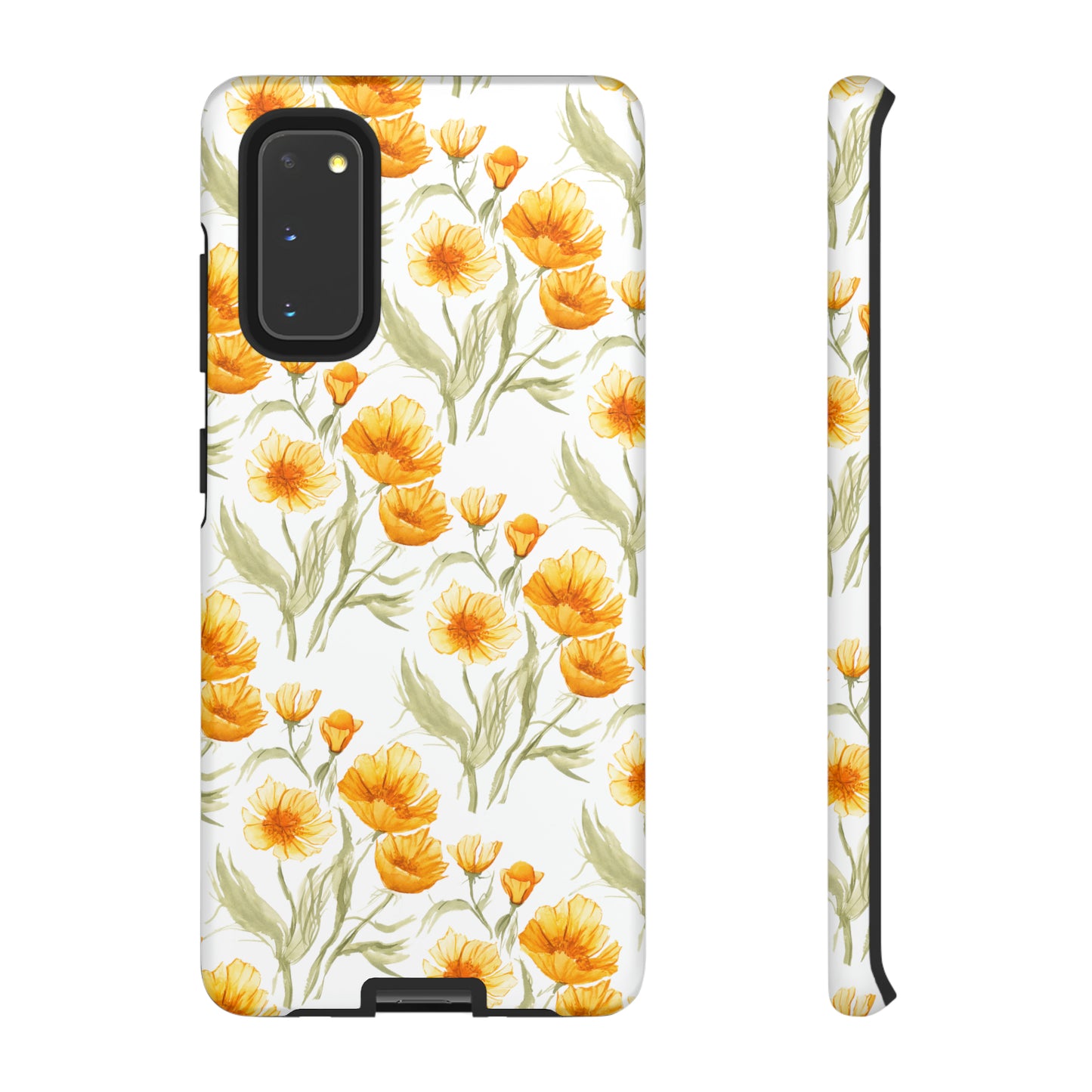 Tough Cell Phone Cases - Golden Poppies Print