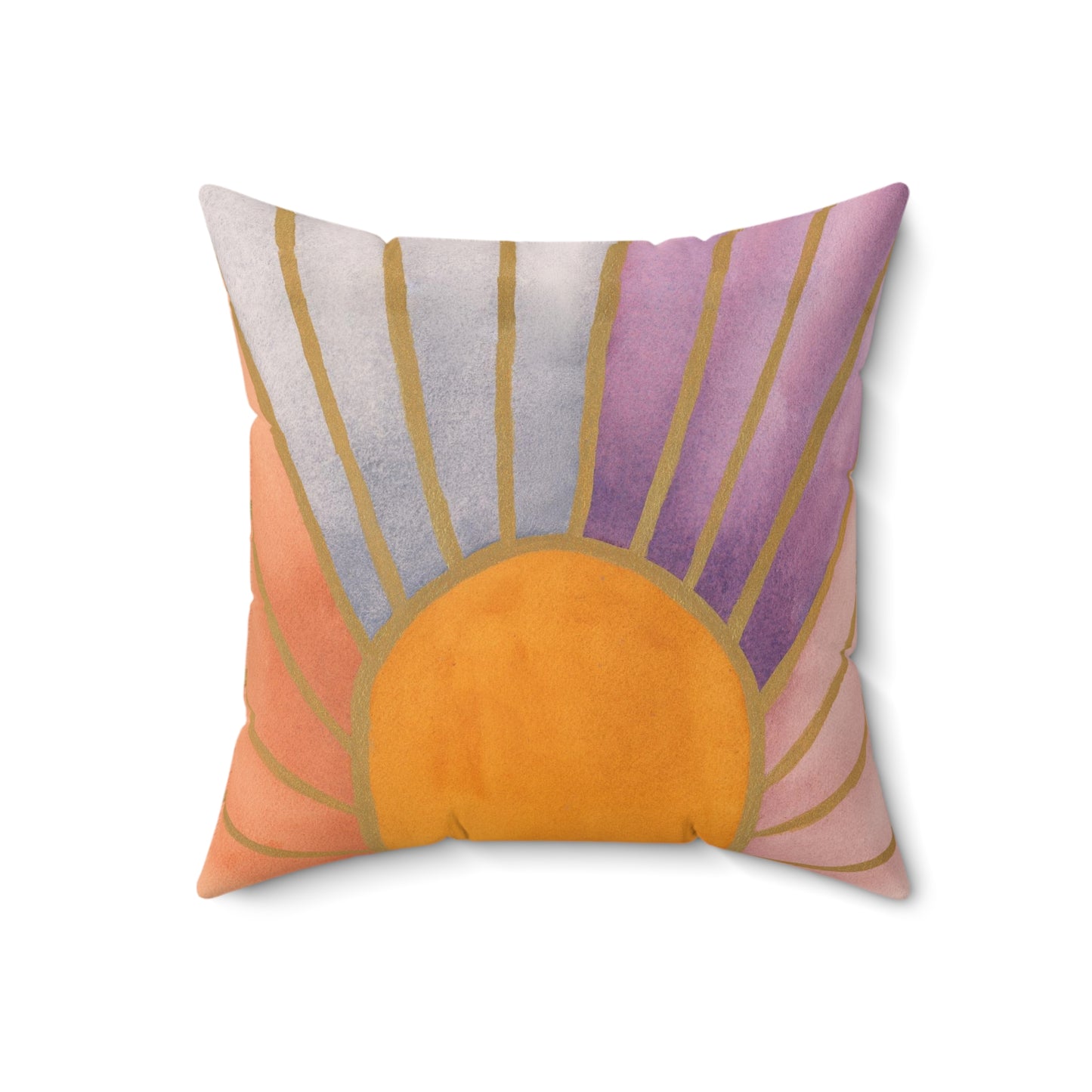 Faux Suede Square Pillow - Lavender Twilight