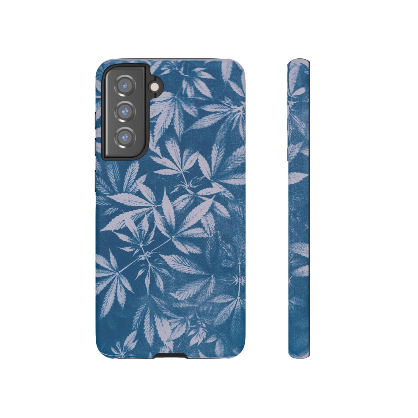 Tough Cell Phone Cases - Cyanotype on Lavender Print