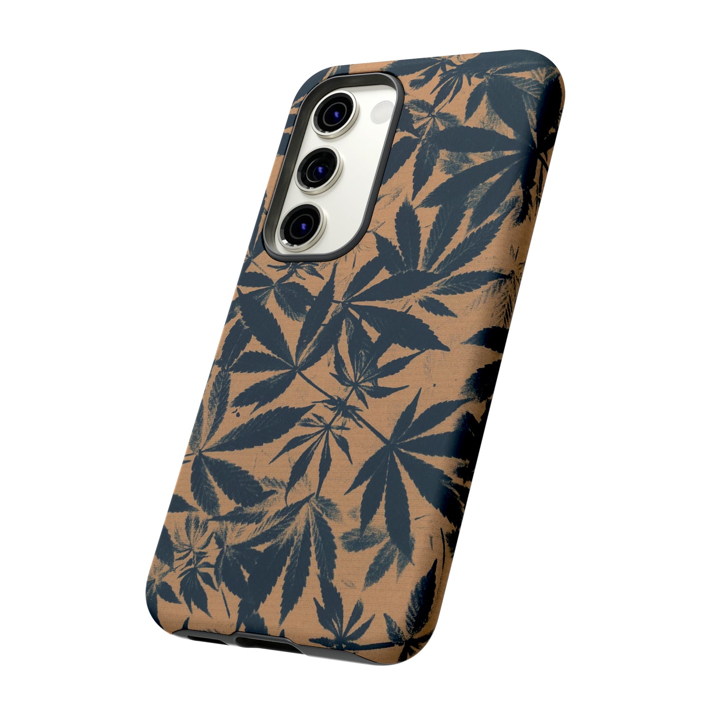 Tough Cell Phone Cases - Cyanotype on Amber Print