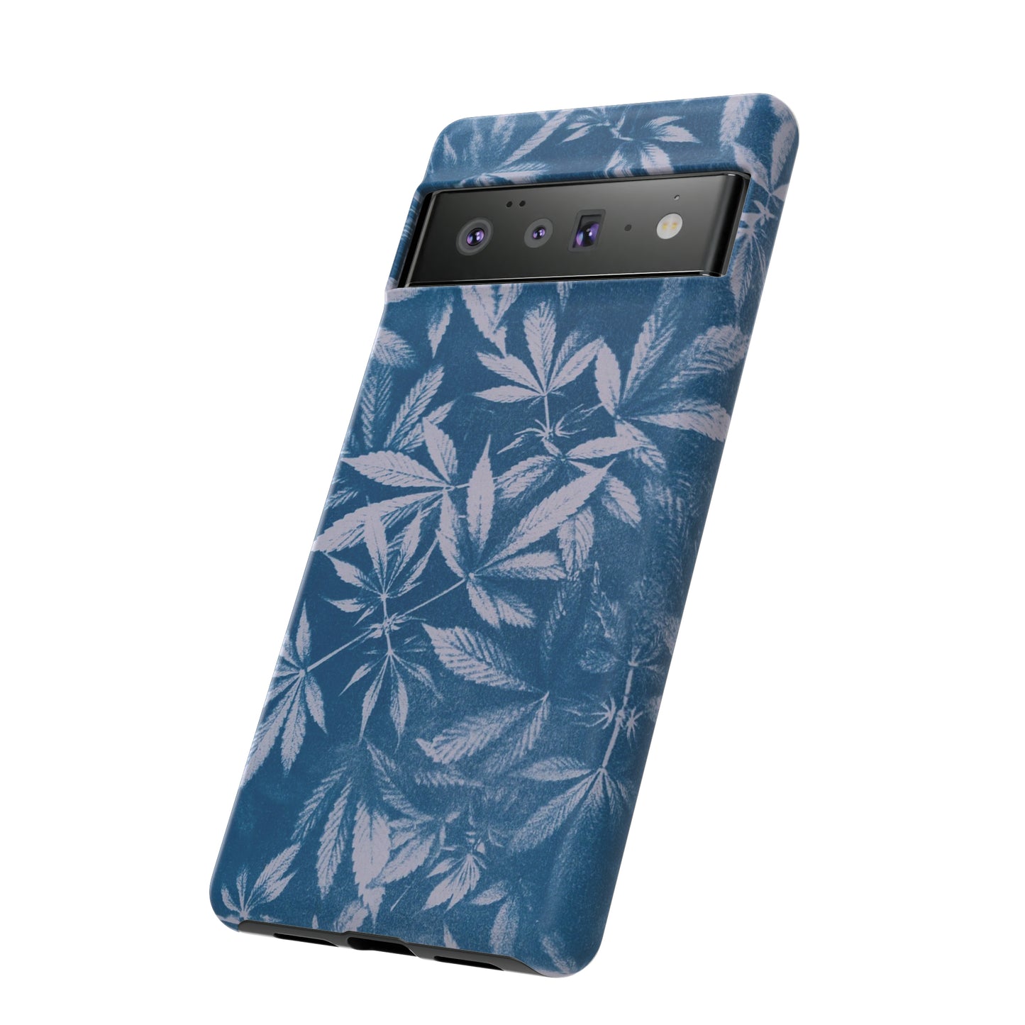 Tough Cell Phone Cases - Cyanotype on Lavender Print