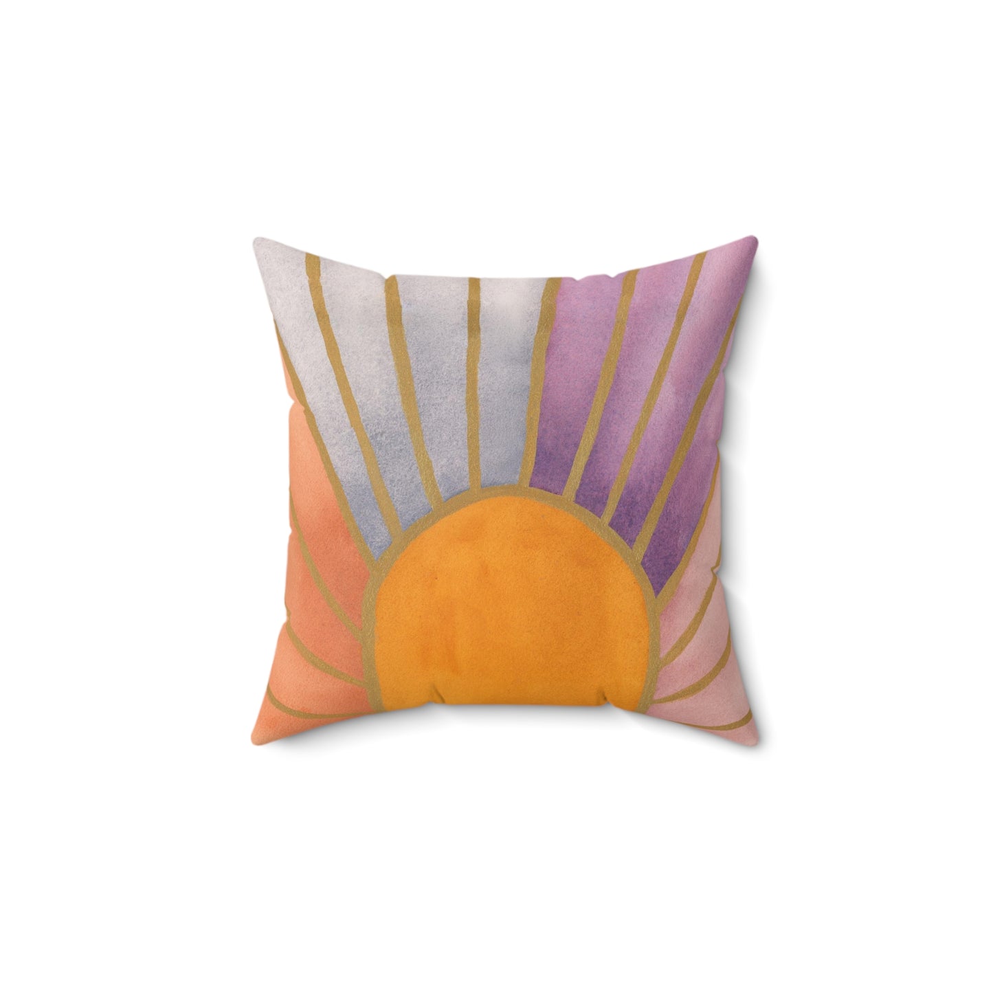 Faux Suede Square Pillow - Lavender Twilight