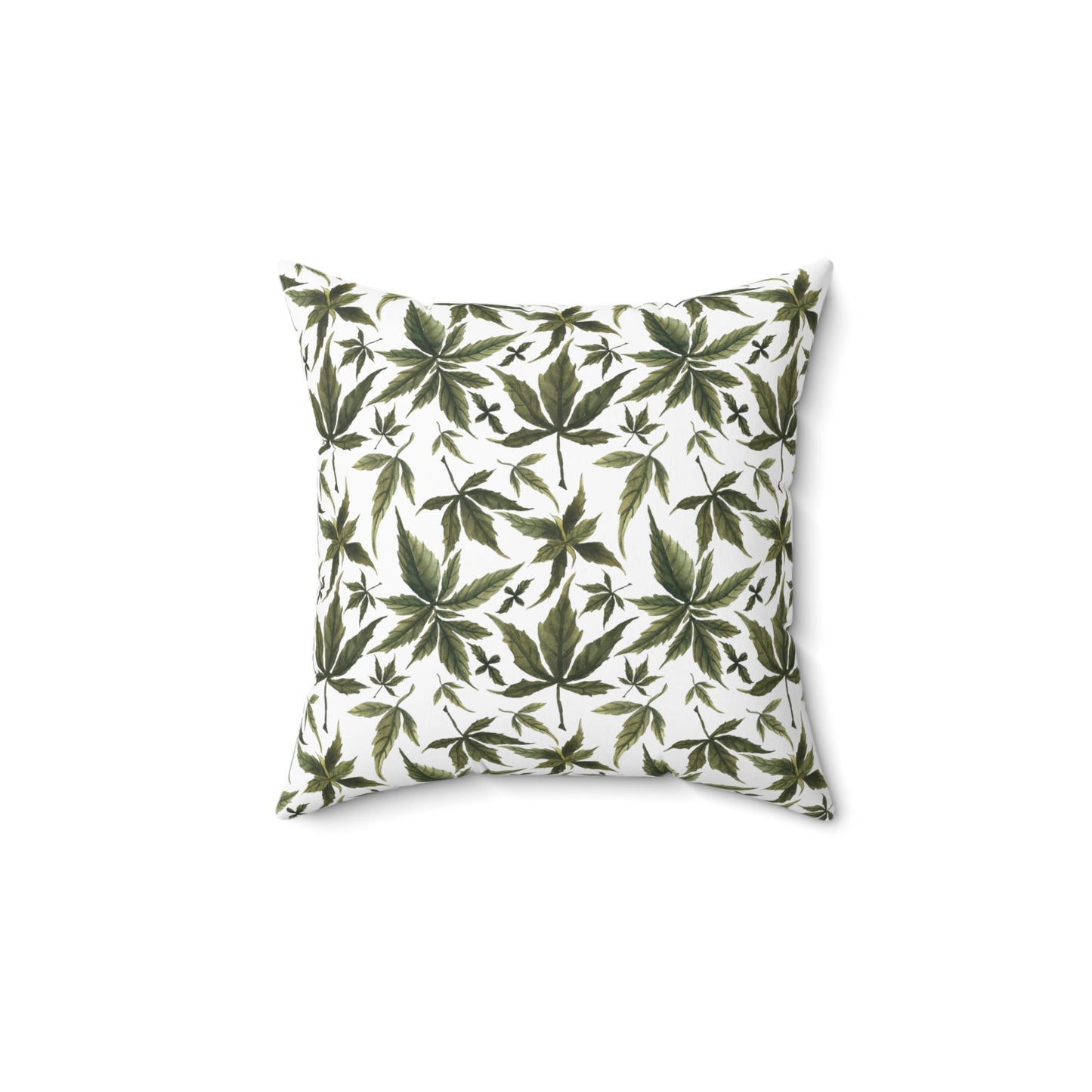 Faux Suede Square Pillow - Emerald Herb