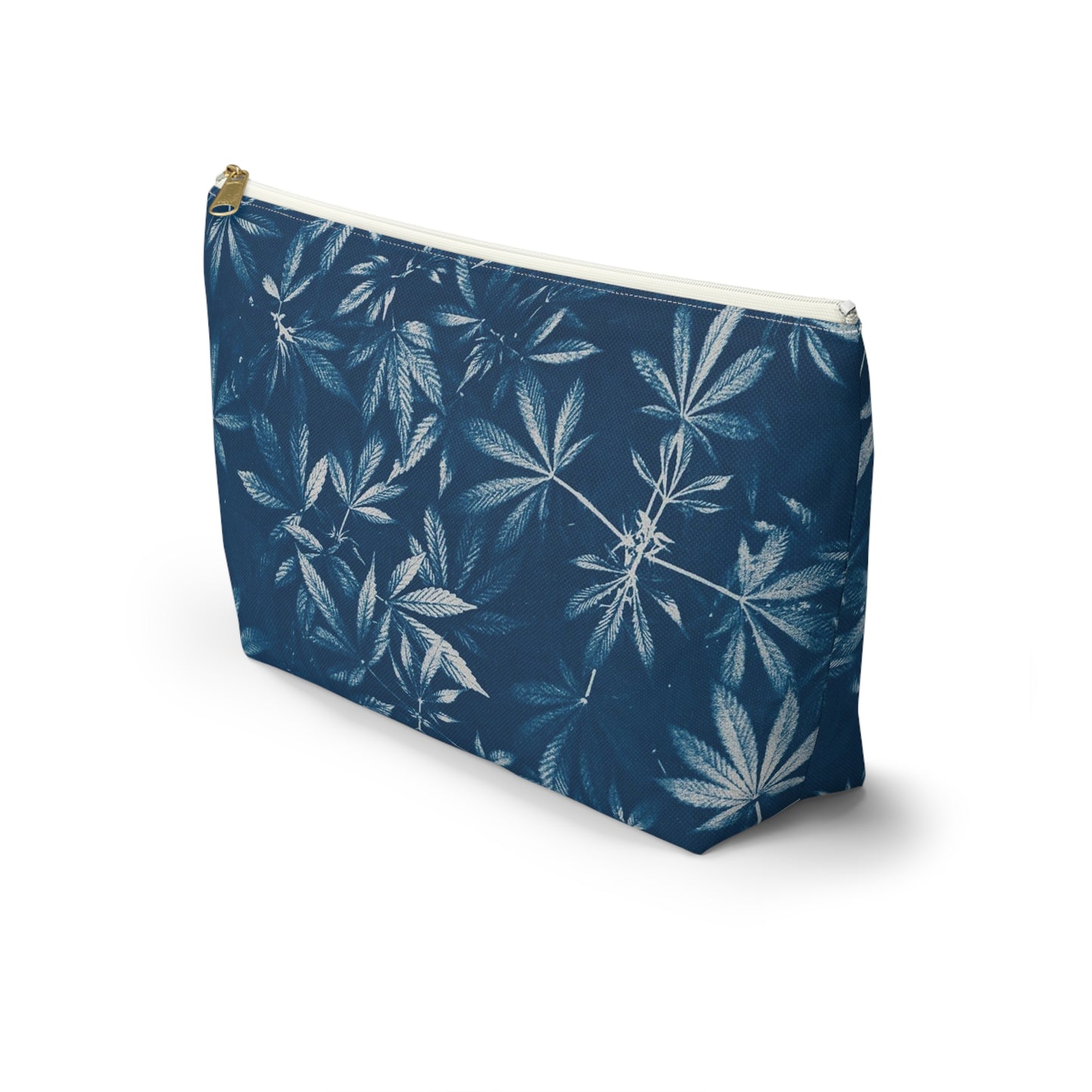 Roomy Accessory Pouch - Cyanotype Print 2