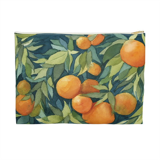 Flat Accessory Pouch - Orange Grove