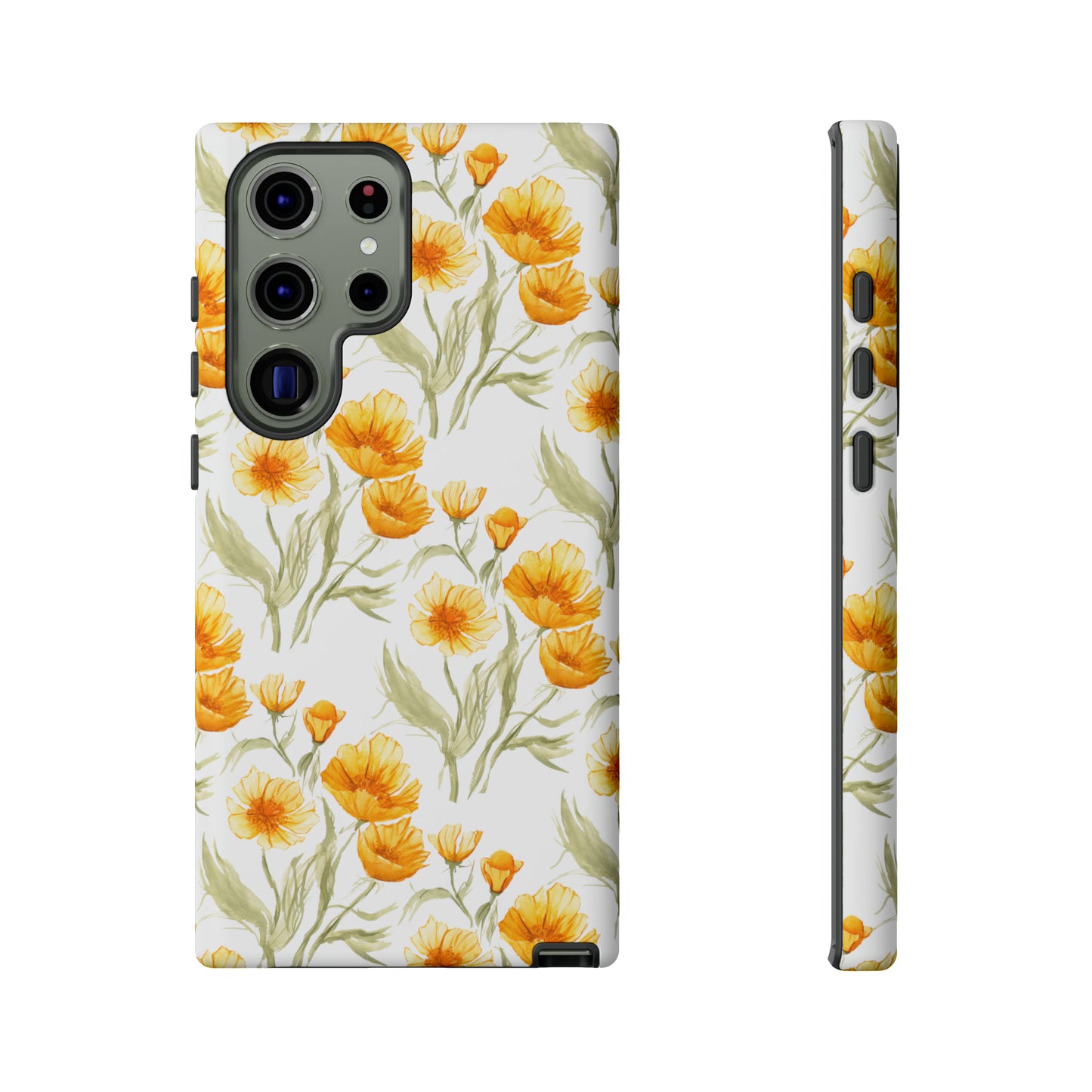 Tough Cell Phone Cases - Golden Poppies Print