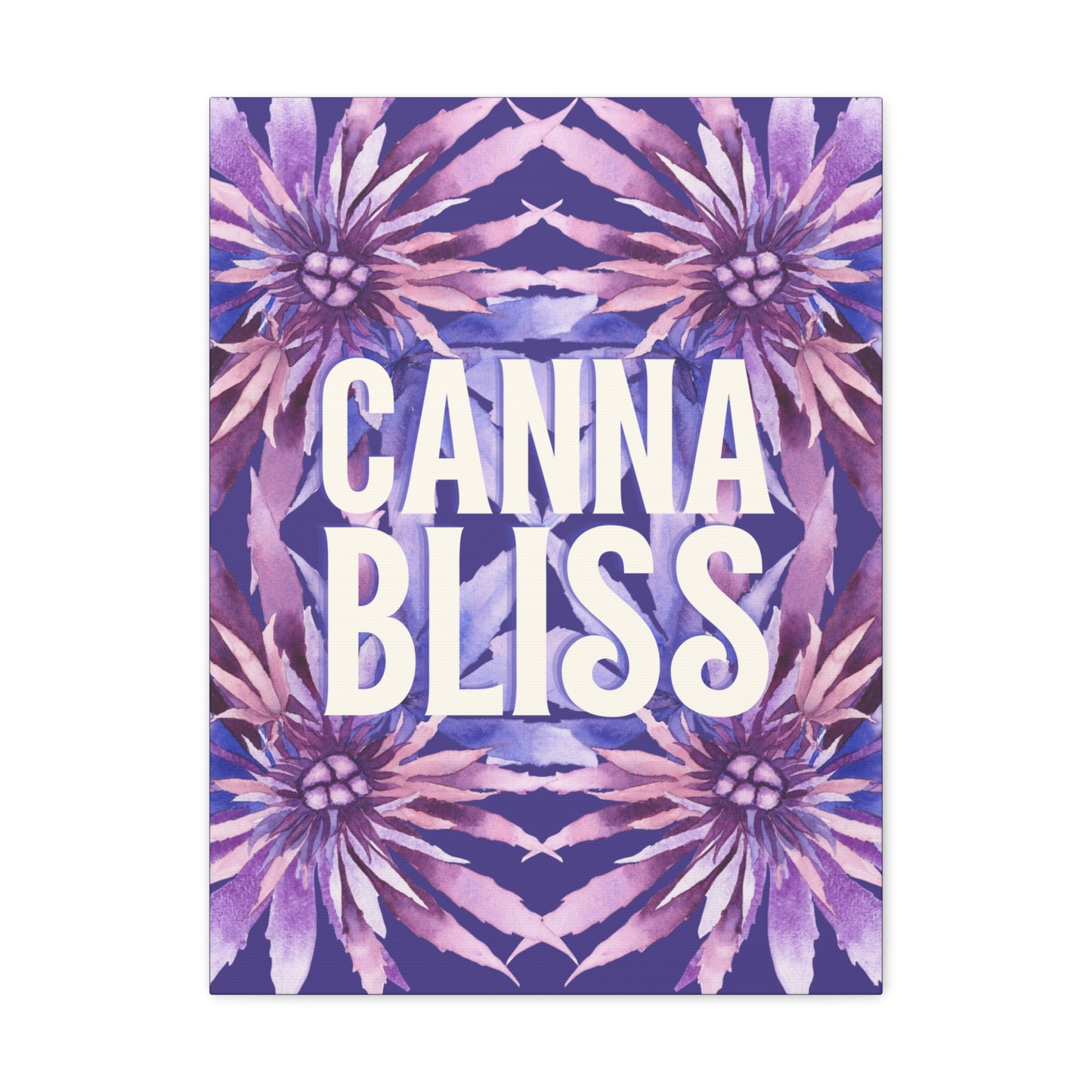 Canvas Gallery Wrap Prints - Cannabliss in Purple