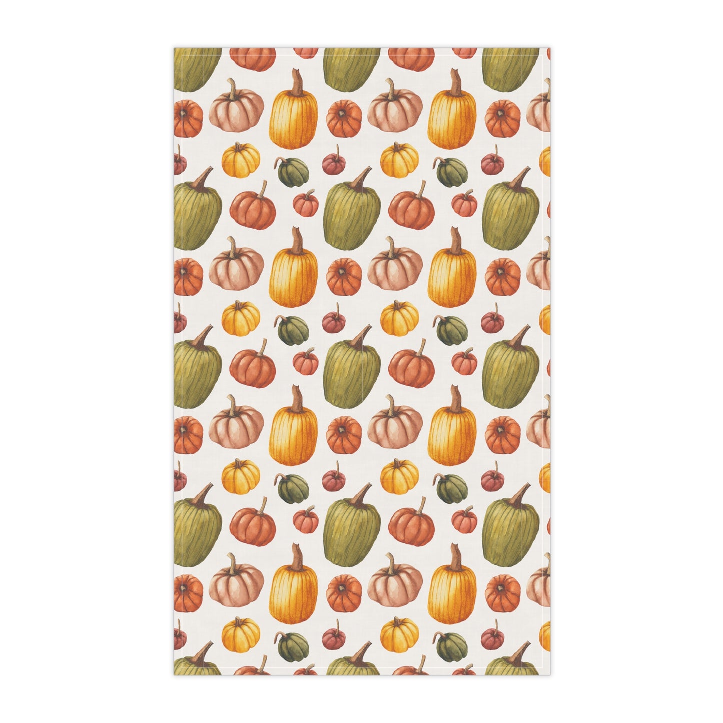 100% Cotton Twill Kitchen Towel - Rainbow Pumpkins