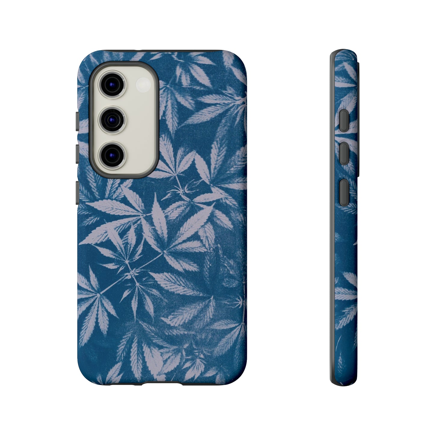 Tough Cell Phone Cases - Cyanotype on Lavender Print