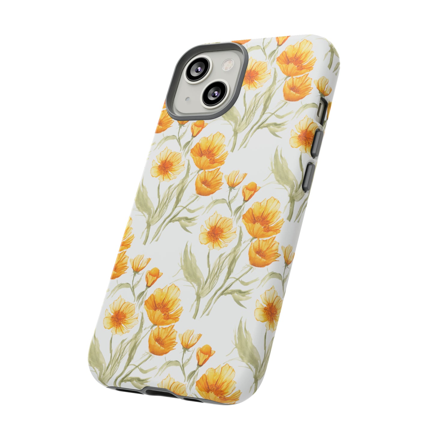 Tough Cell Phone Cases - Golden Poppies Print