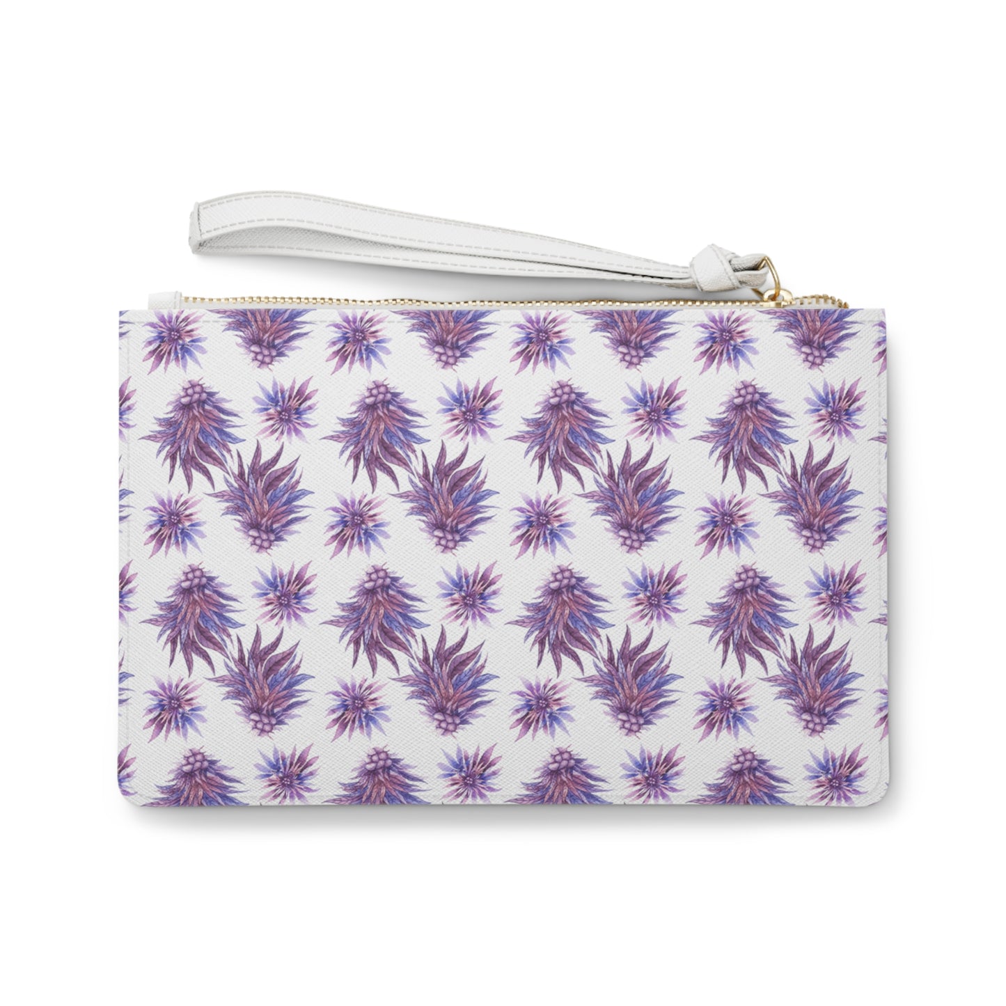 Vegan Leather Clutch Bag - Purple Passion