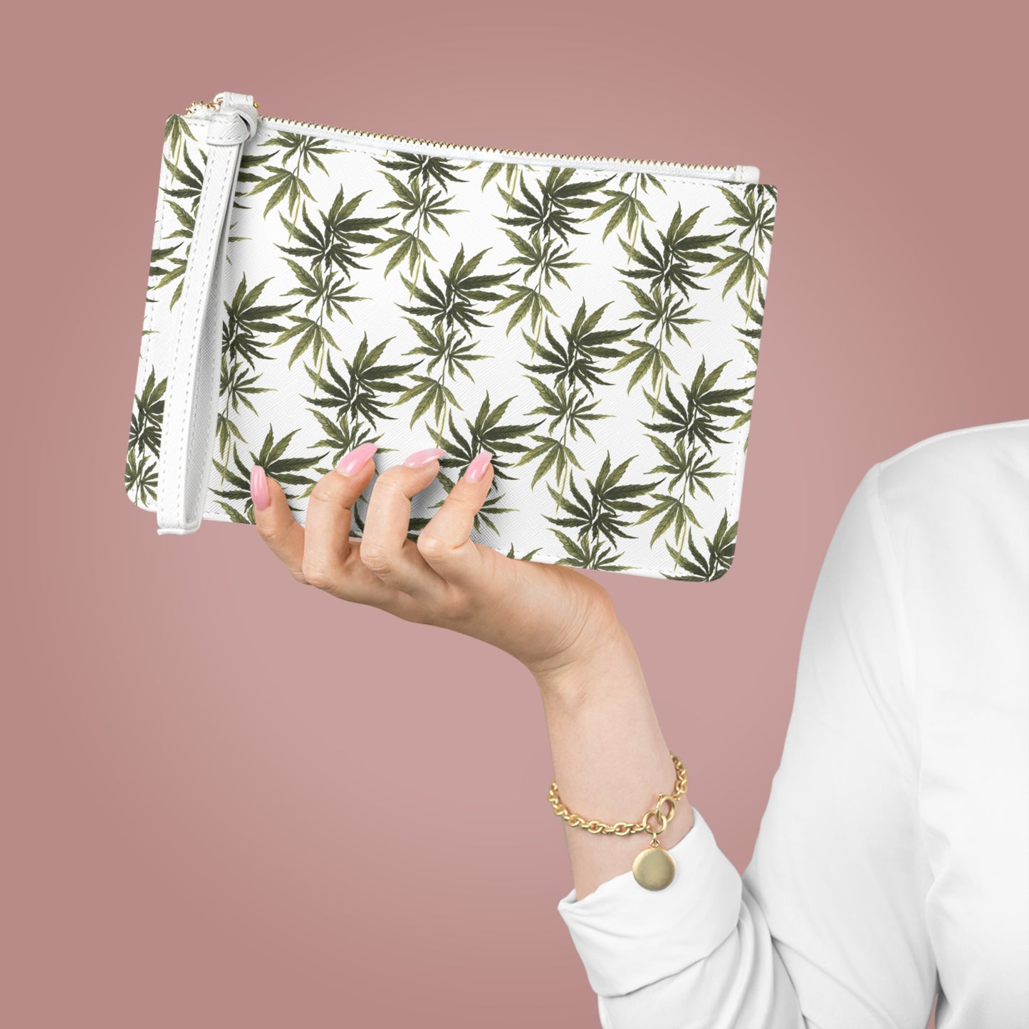 Vegan Leather Clutch Bag - Herbal Canopy