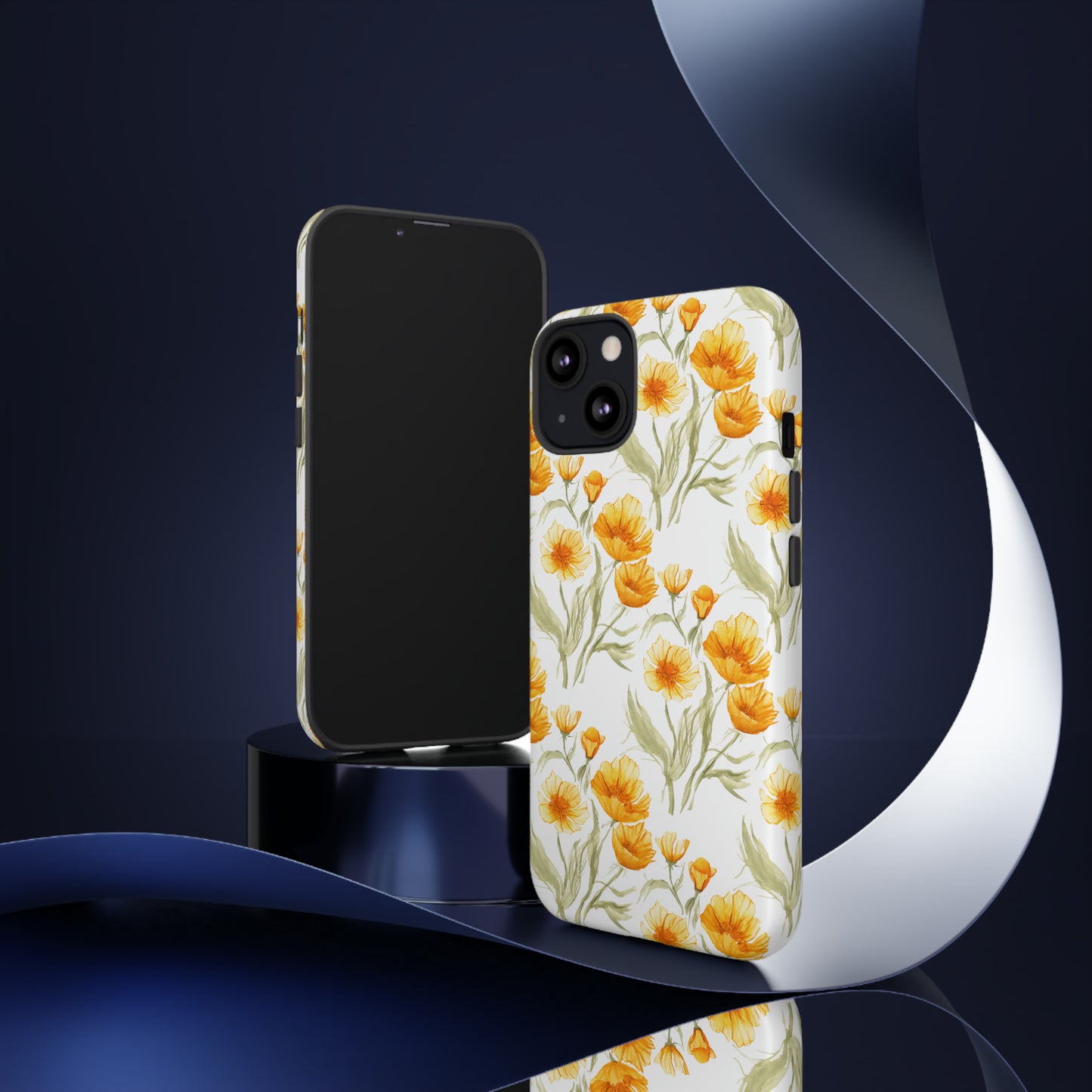 Tough Cell Phone Cases - Golden Poppies Print