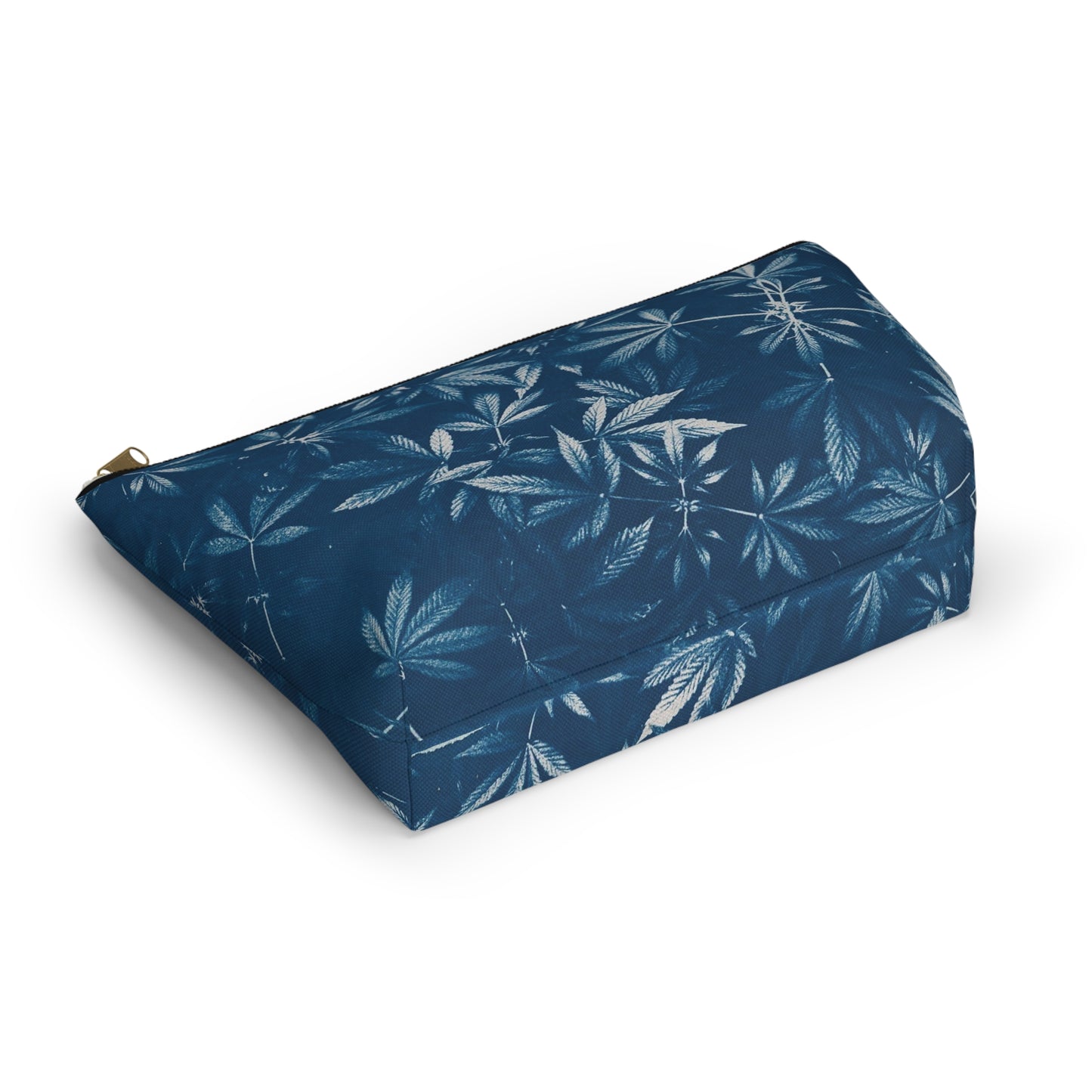 Roomy Accessory Pouch - Cyanotype Print 2