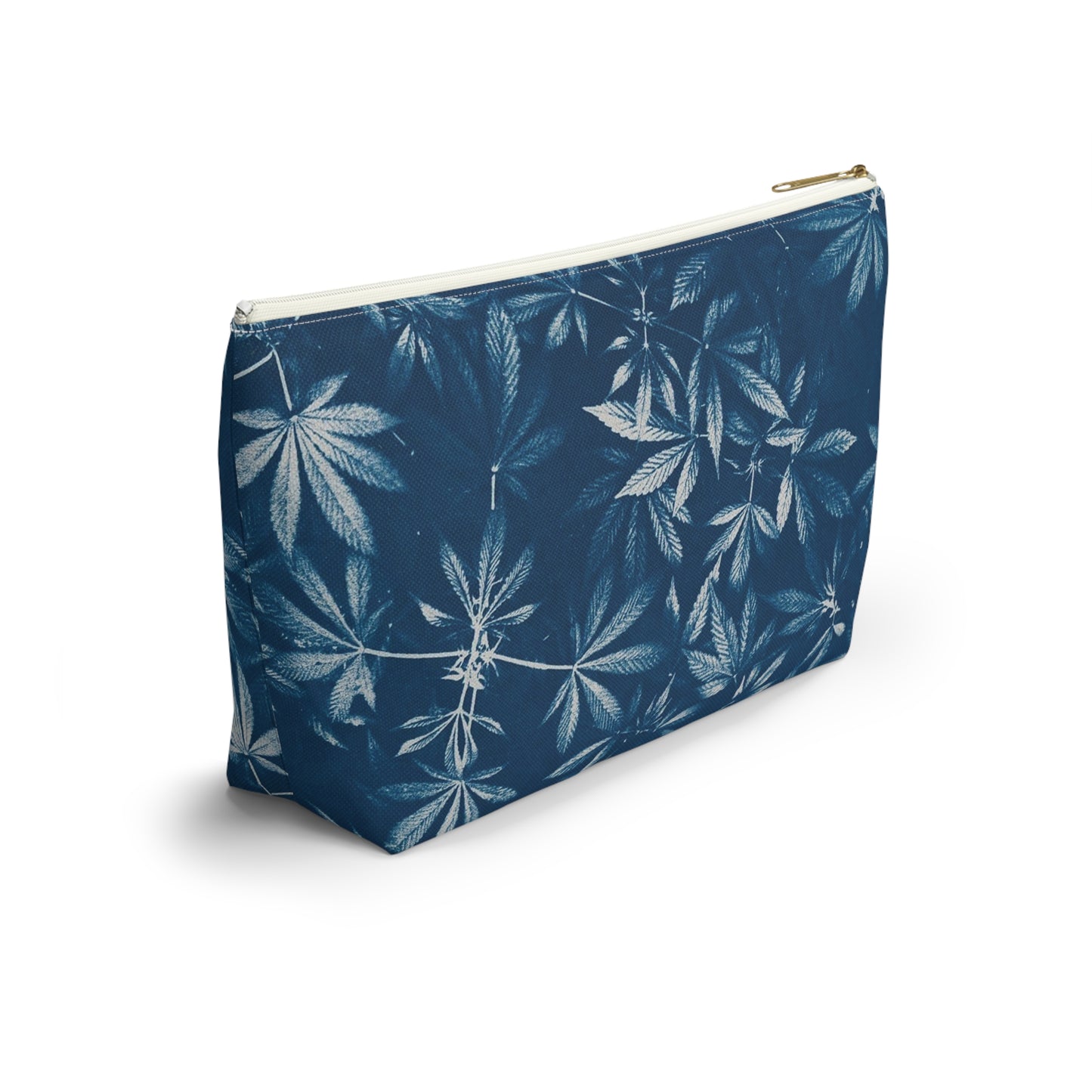 Roomy Accessory Pouch - Cyanotype Print 2