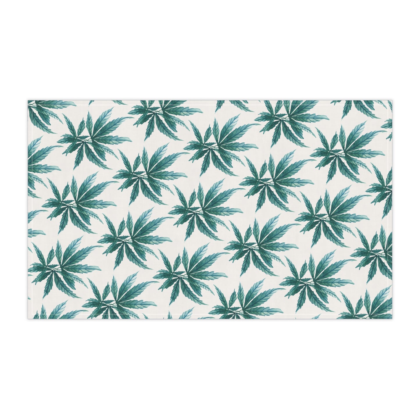 100% Cotton Twill Kitchen Towel - Teal Dreamleaf