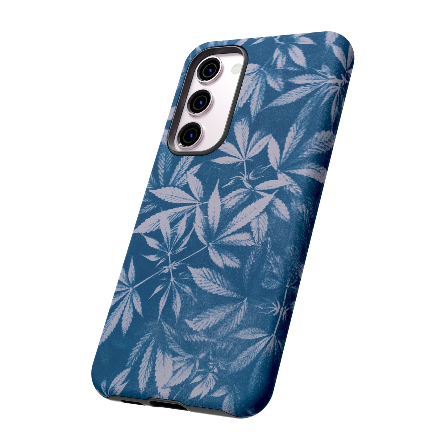 Tough Cell Phone Cases - Cyanotype on Lavender Print