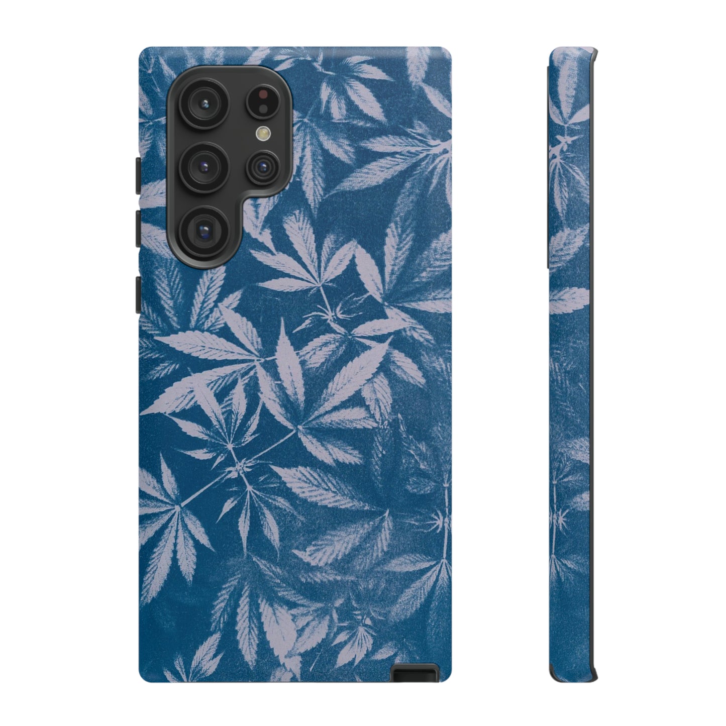 Tough Cell Phone Cases - Cyanotype on Lavender Print