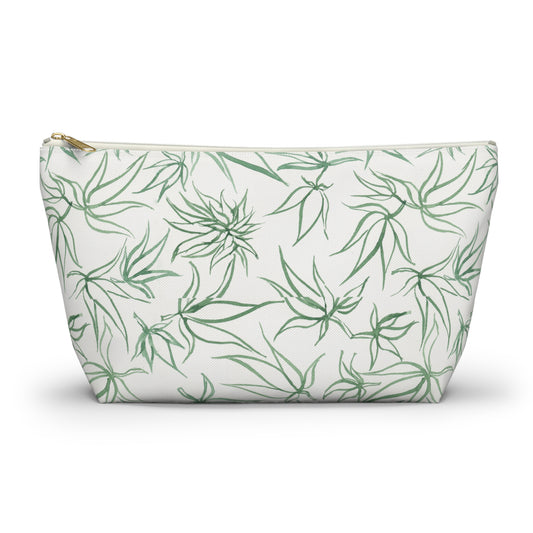 Roomy Accessory Pouch - Sketches in Green