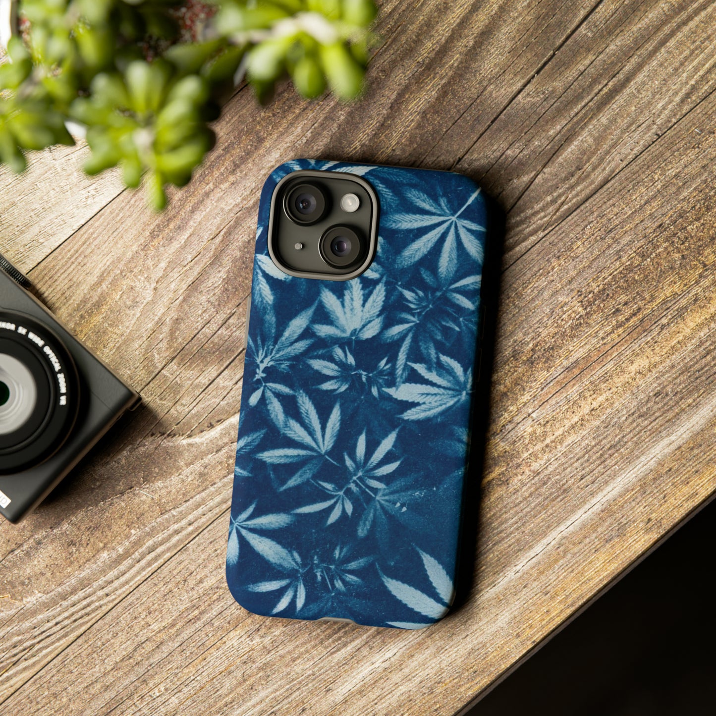 Tough Cell Phone Cases - Cyanotype Print