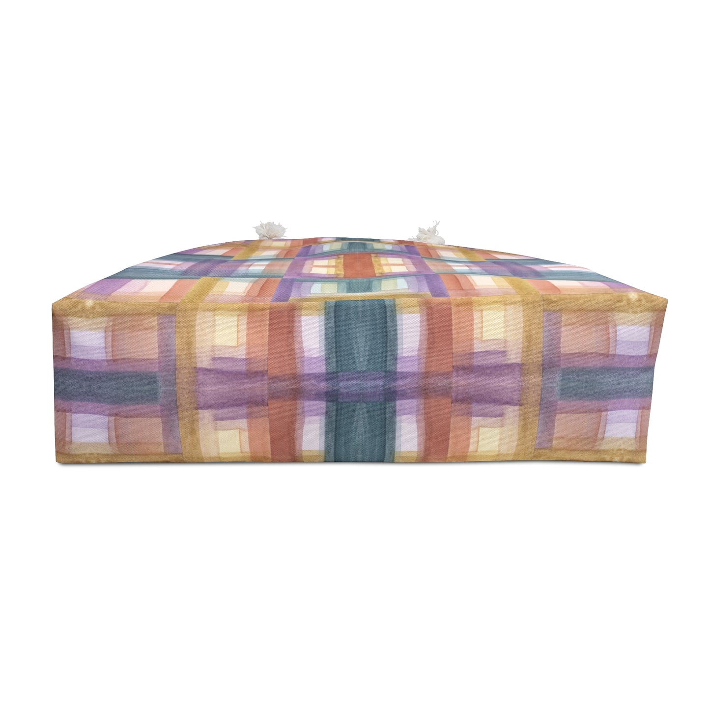 Oversized Weekender Bag - Painterly Plaid