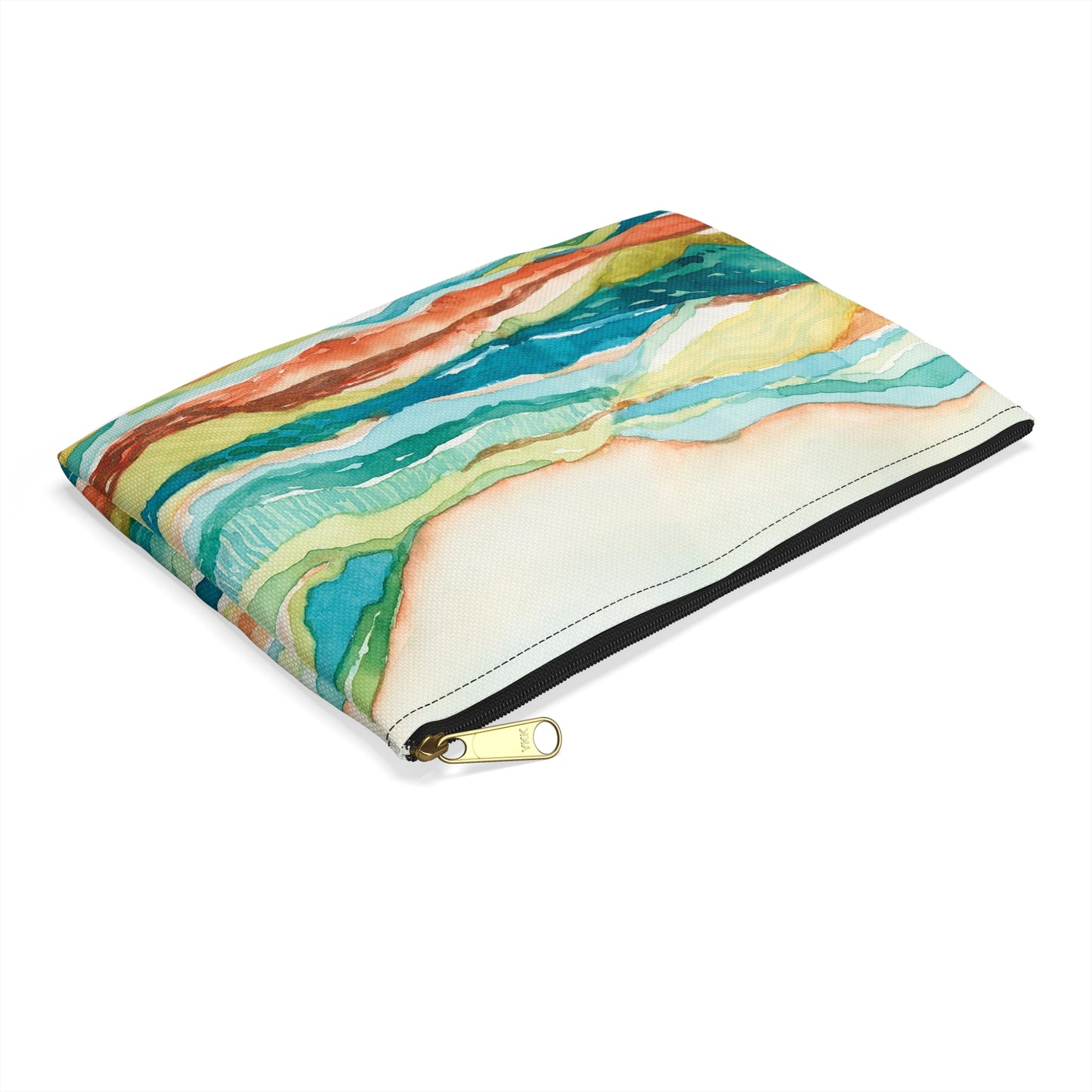 Flat Accessory Pouch - Watercolor Mountains