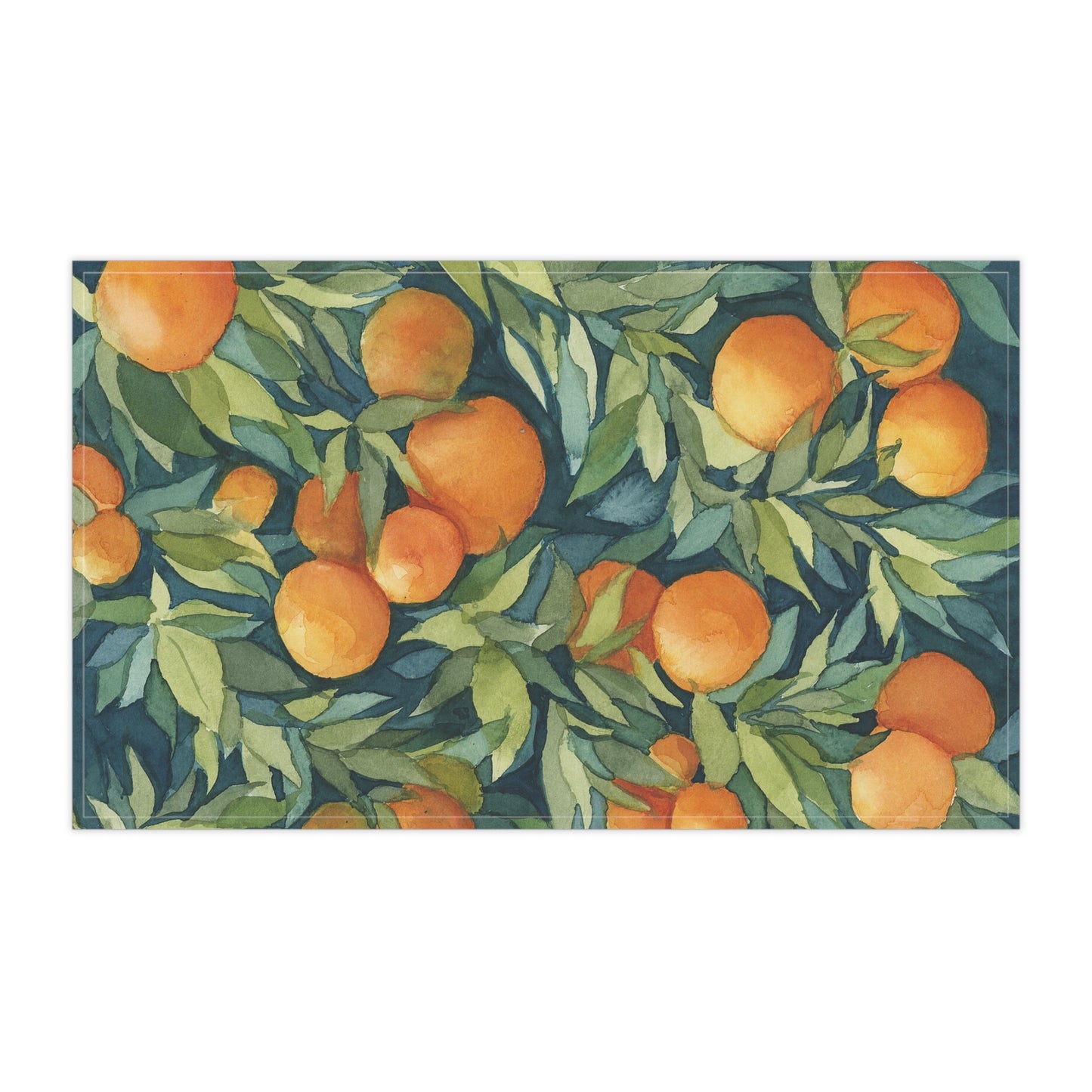 100% Cotton Twill Kitchen Towel - Orange Grove