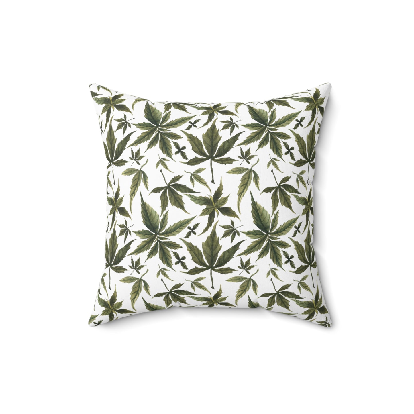 Faux Suede Square Pillow - Emerald Herb