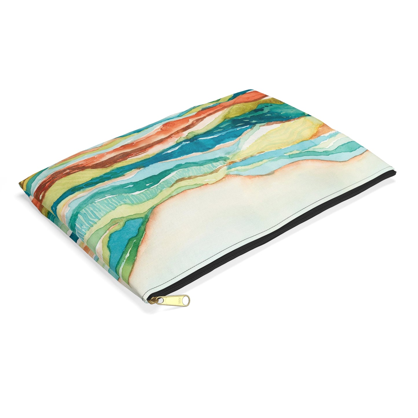 Flat Accessory Pouch - Watercolor Mountains