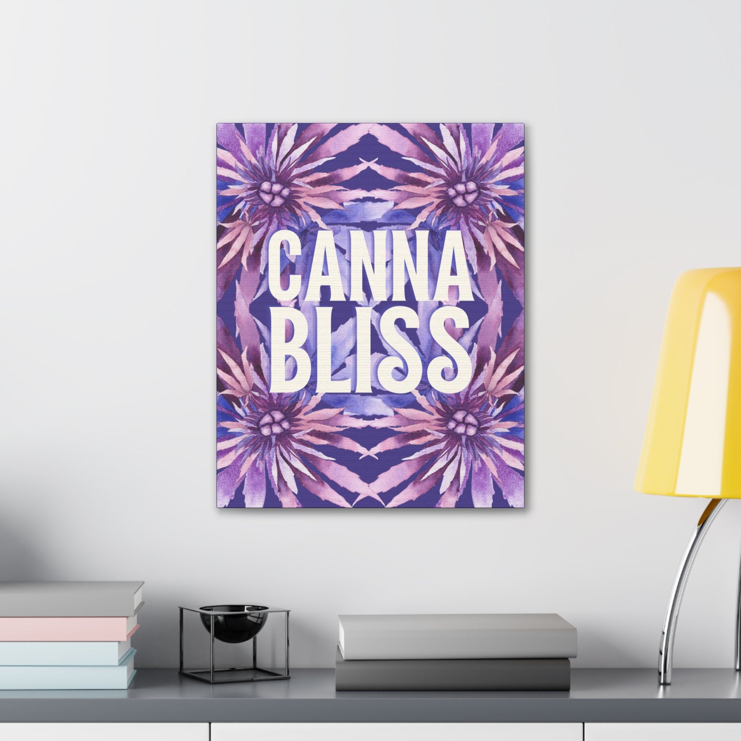 Canvas Gallery Wrap Prints - Cannabliss in Purple