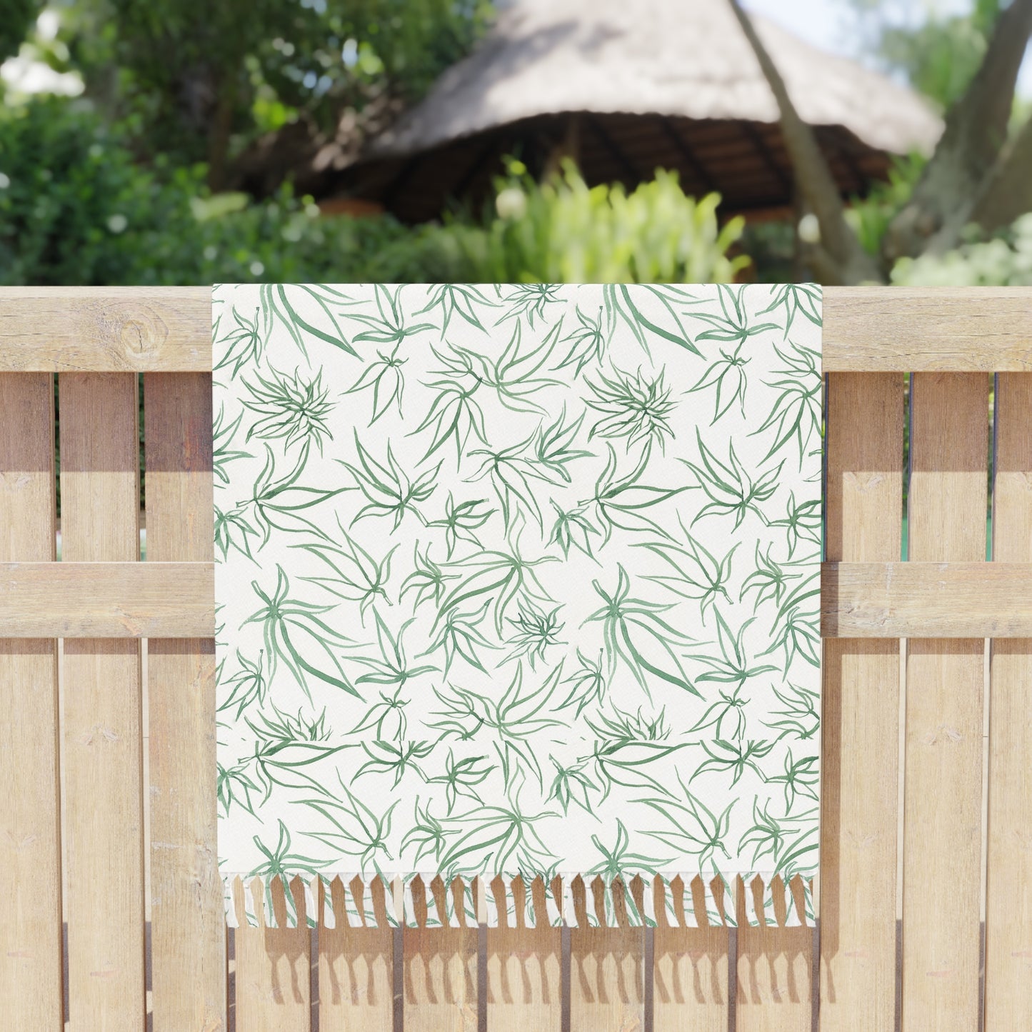 Boho Beach Cloth - Sketches in Green