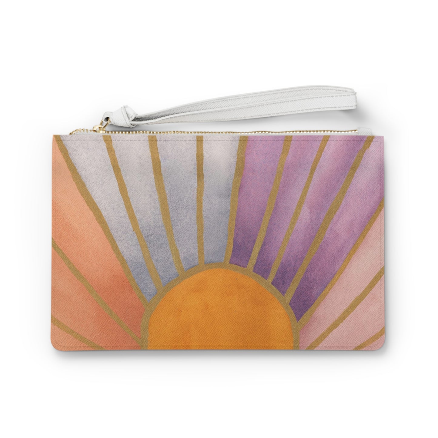 Vegan Leather Clutch Bag - Lavender Twilight